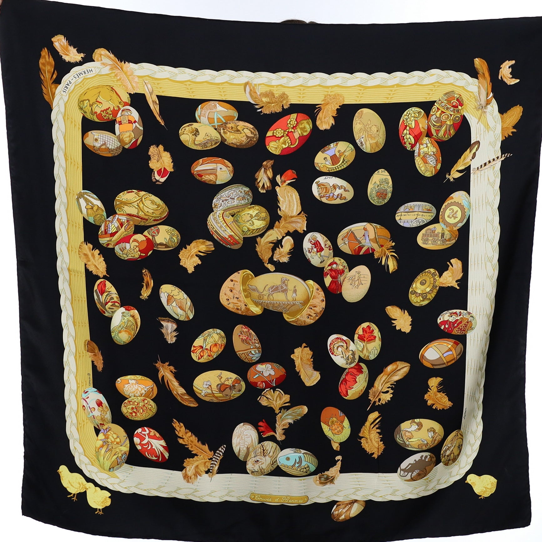 Hermès Couvée d’ Hermés Silk Scarf