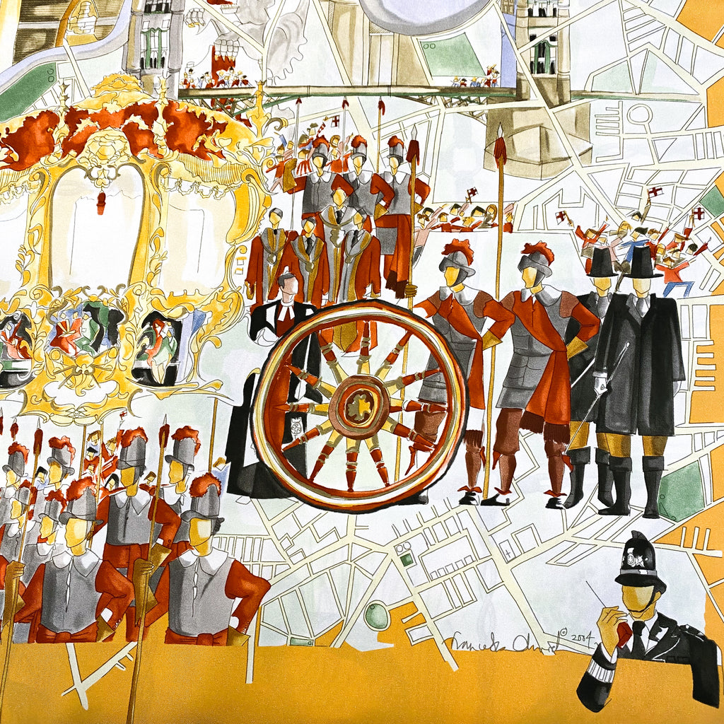 Brand New City of London Designer Silk Scarf