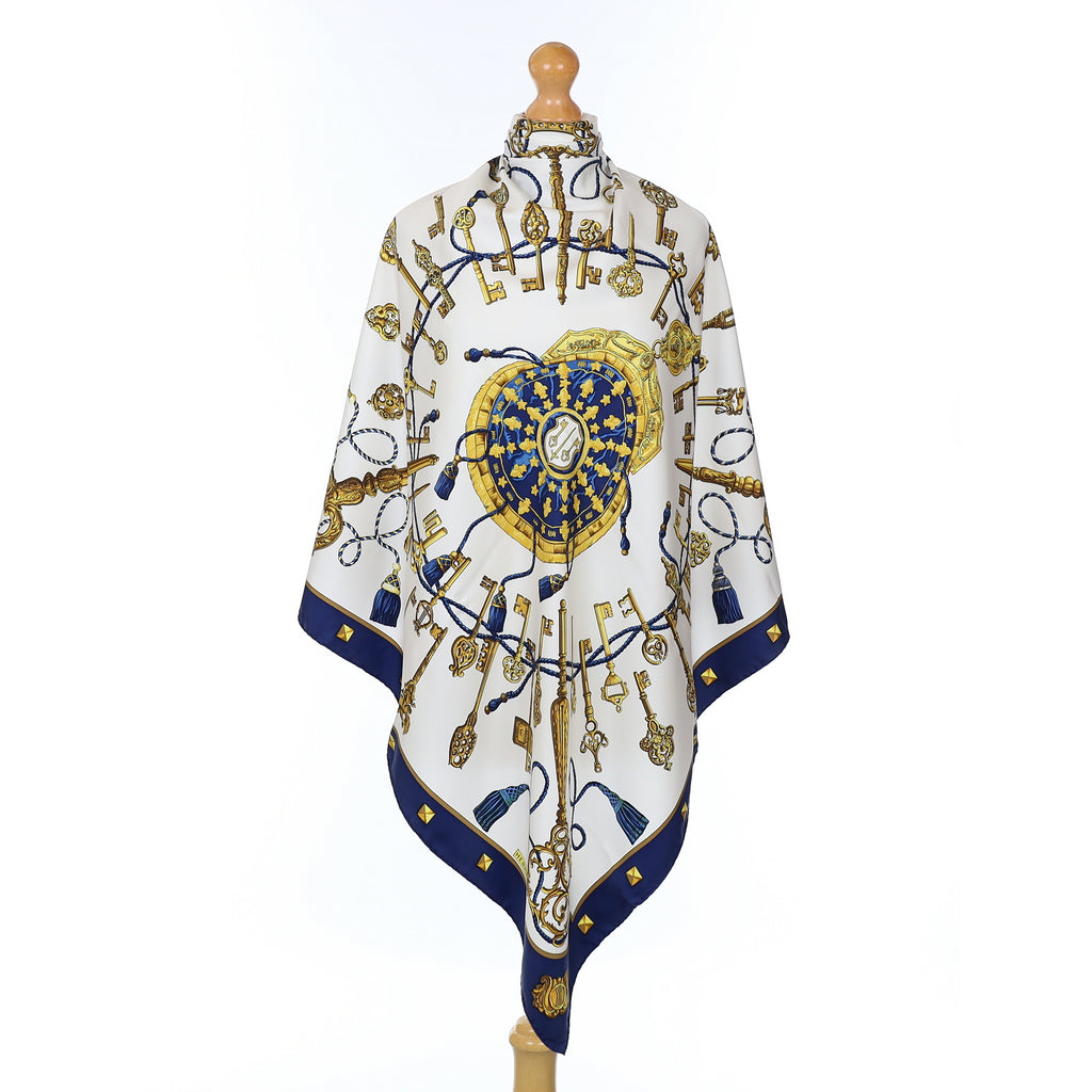 Hermès Les Clefs Silk Scarf