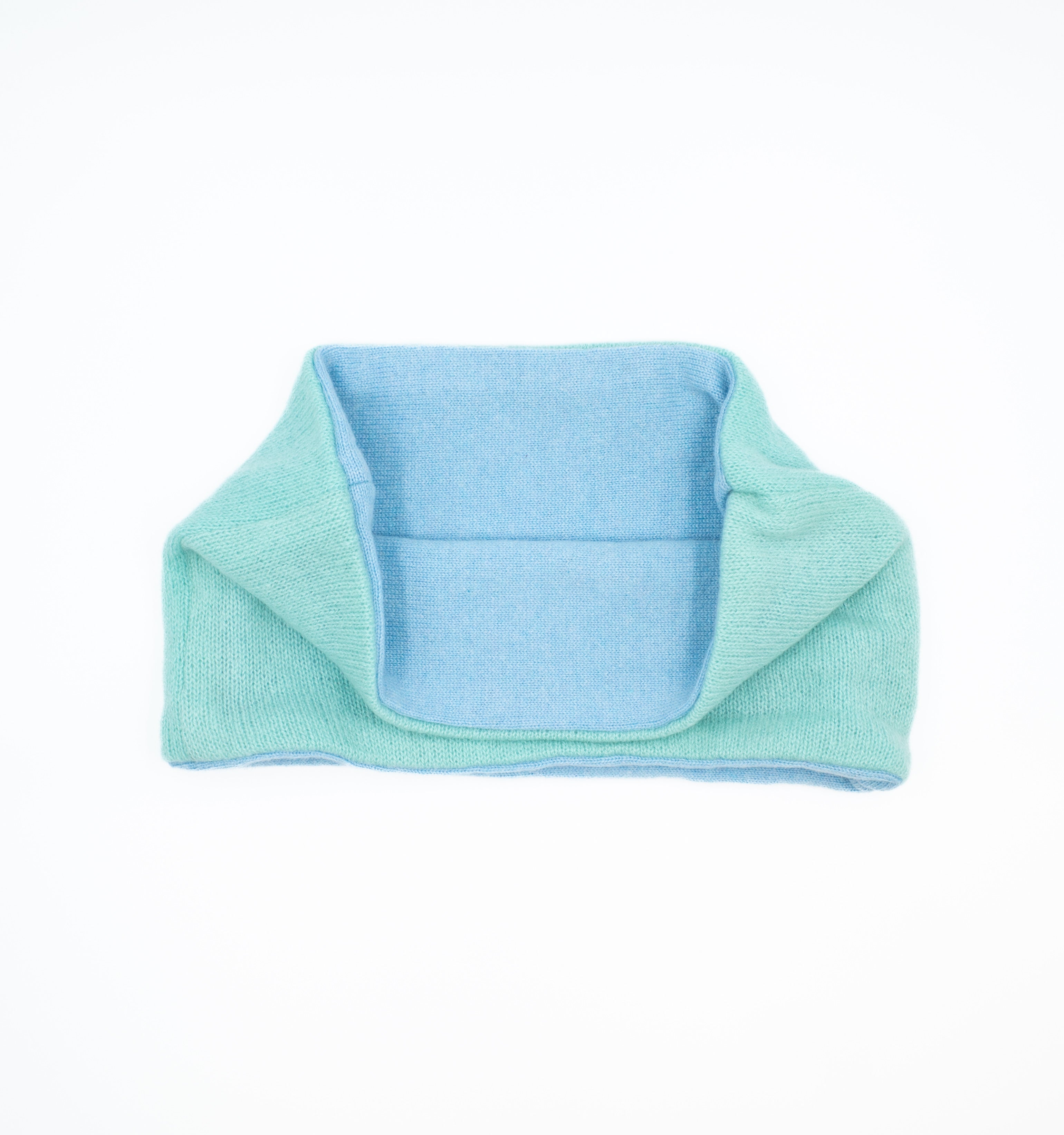 Aqua and Sky Blue Neck Warmer