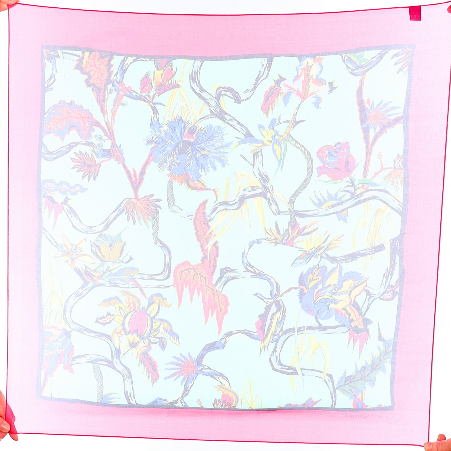 Brand New Balenciaga Rosabotanica Floral Silk Scarf