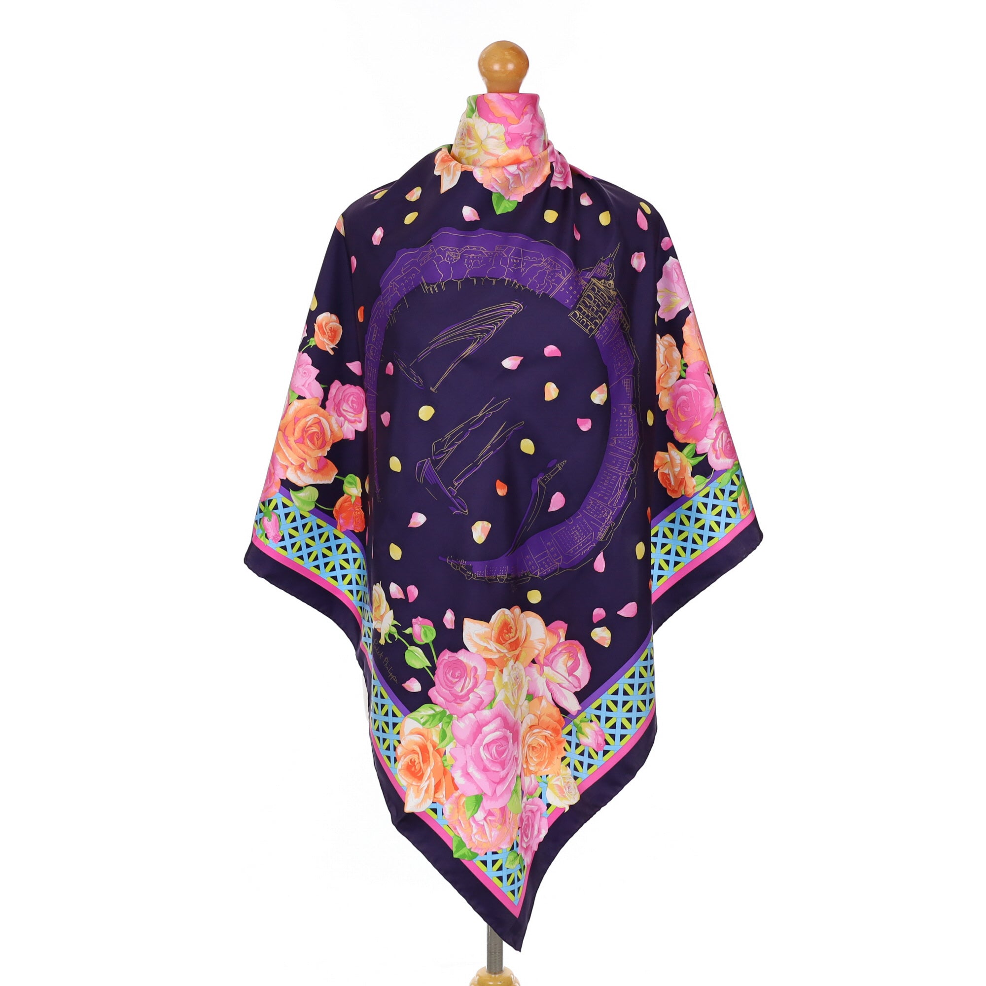 Boxed New Patek Philippe Silk Scarf