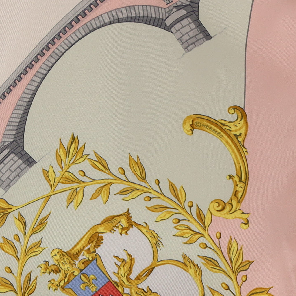 Rare Hermès Bordeaux Porte Oceane Silk Scarf