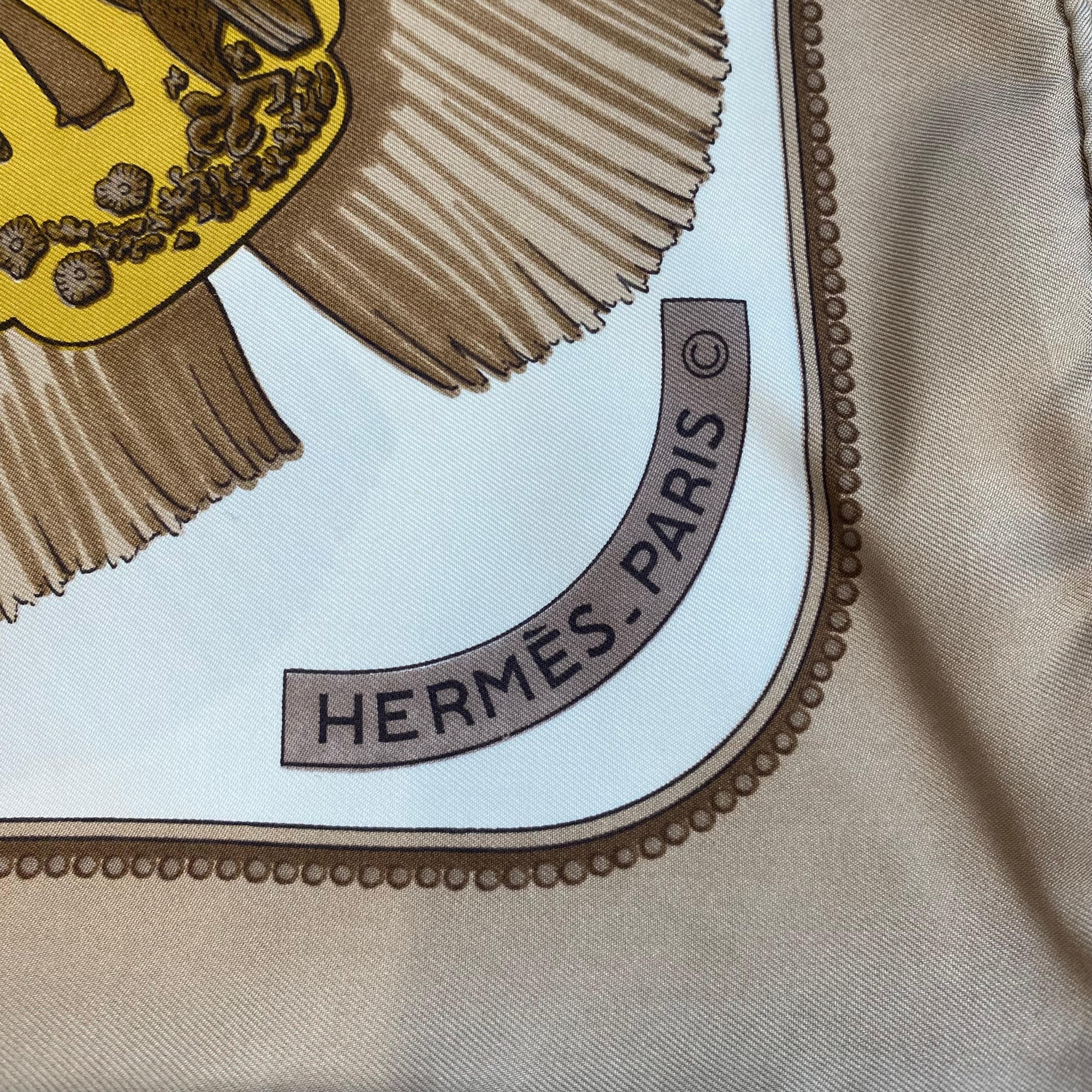 Hermès Tsubas Silk Scarf