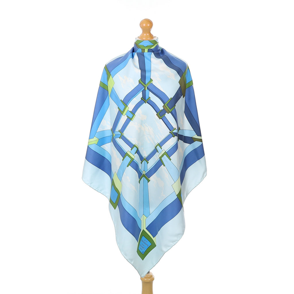 Rare Hermès Perspective Silk Scarf