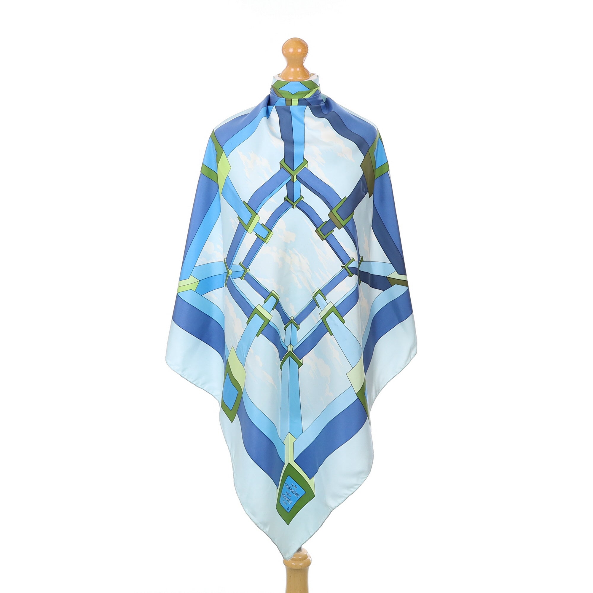 Rare Hermès Perspective Silk Scarf