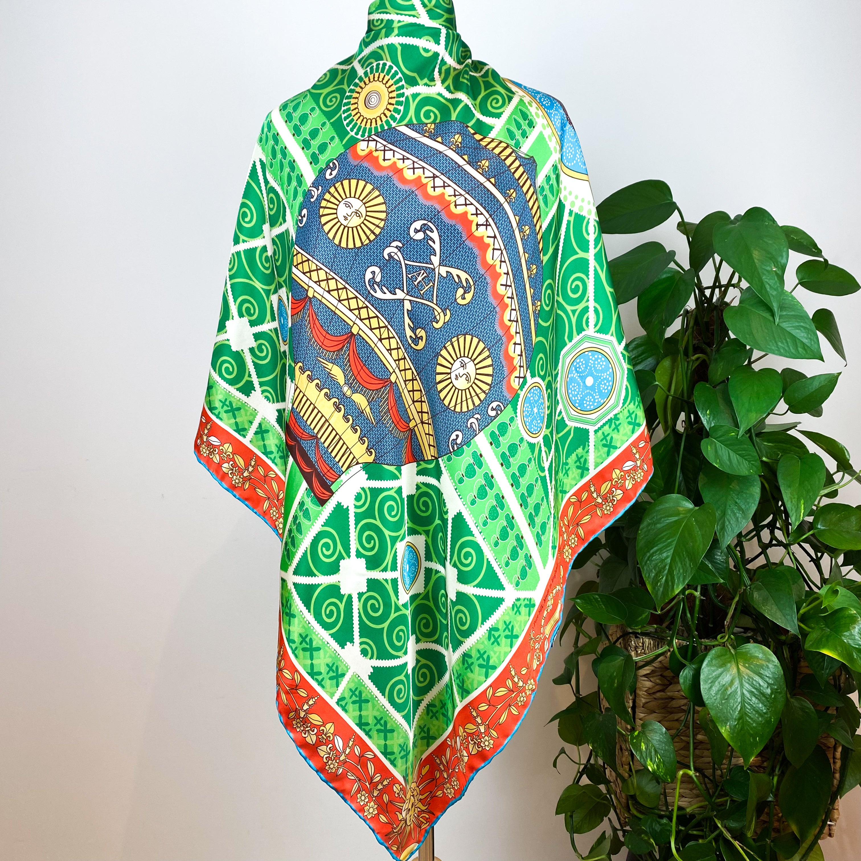 Aaron Hales London Colourful Designer Silk Scarf