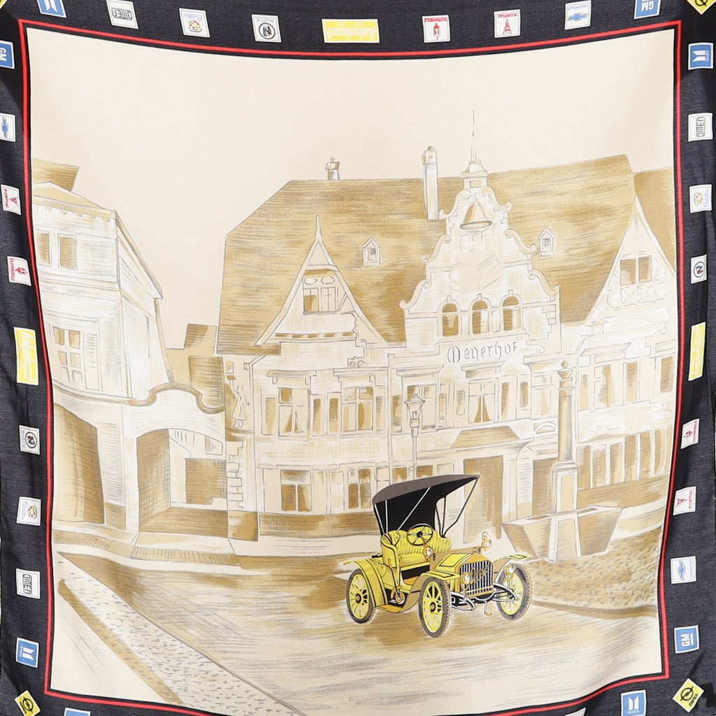 Classic Car Vintage Silk Scarf