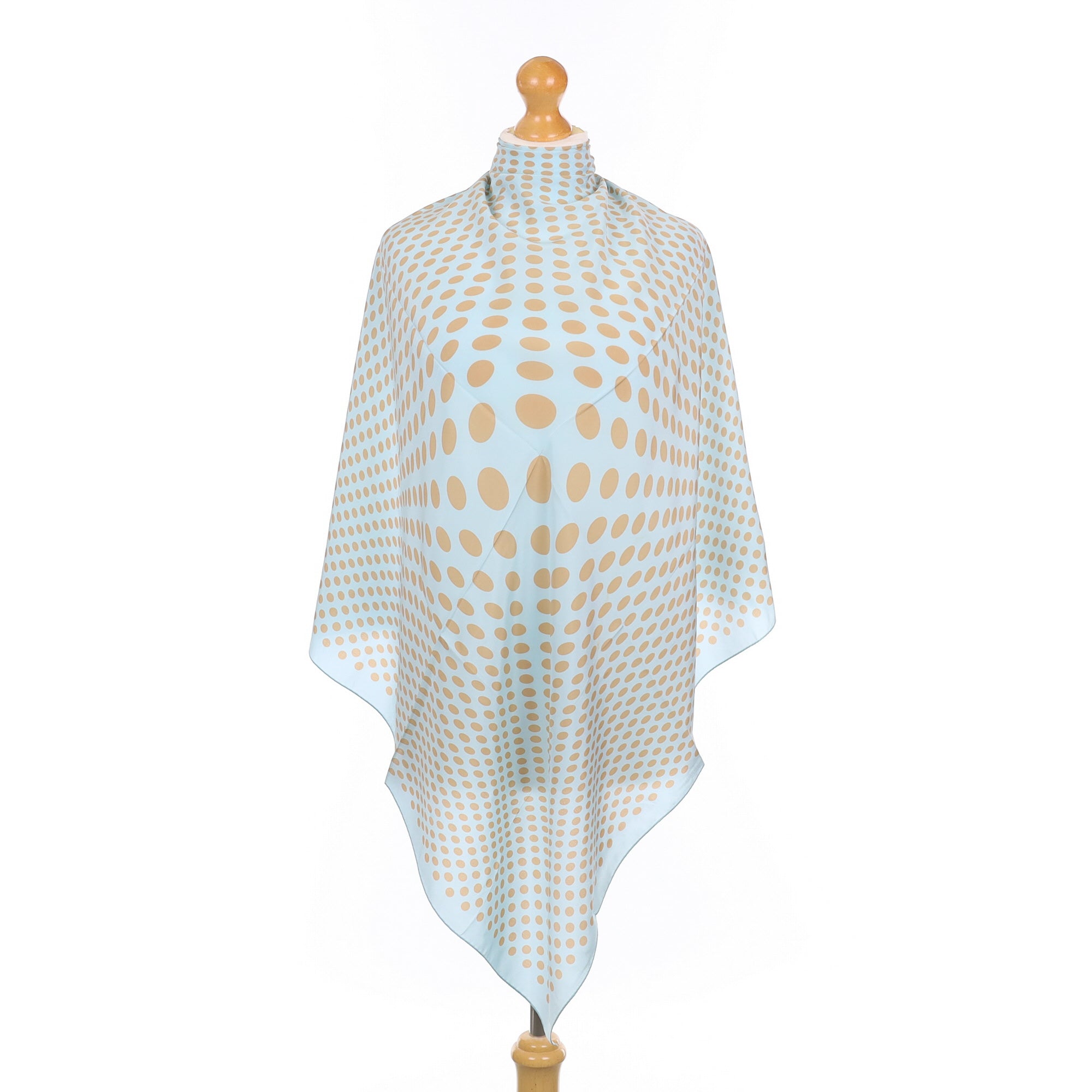 Duck Egg Spotted Silk Scarf