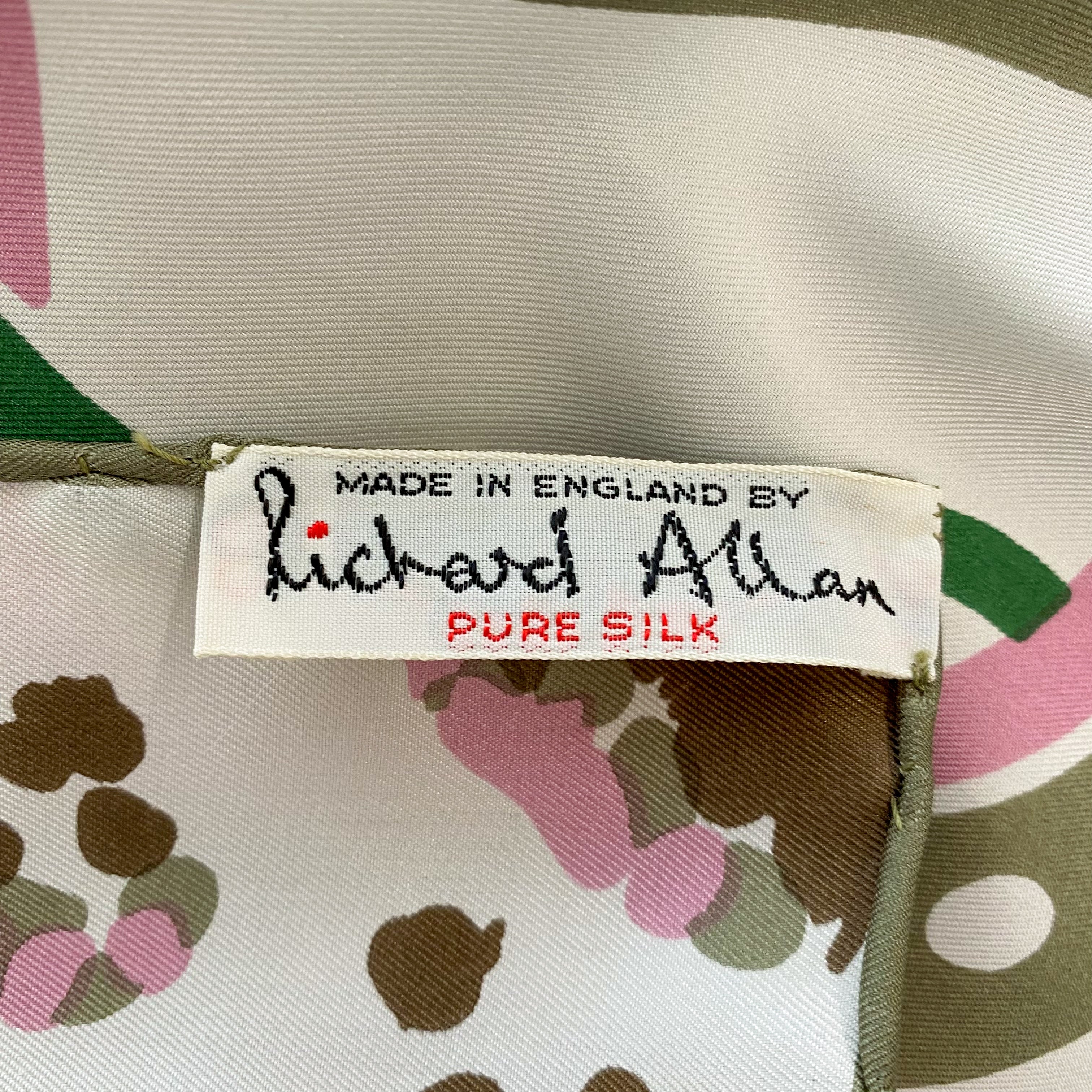 1970’s Richard Allan Silk Scarf