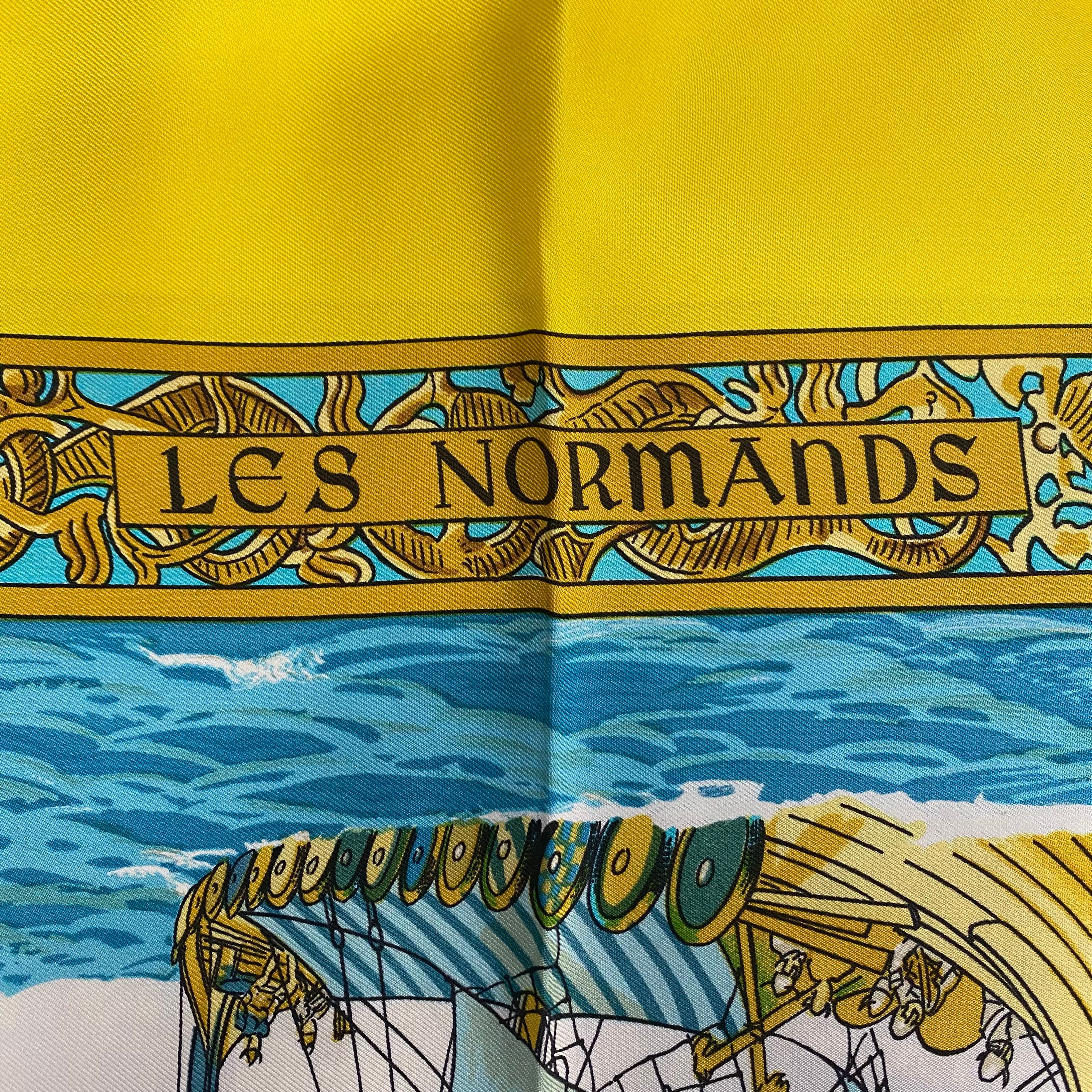 Hermès Les Normands Silk Scarf