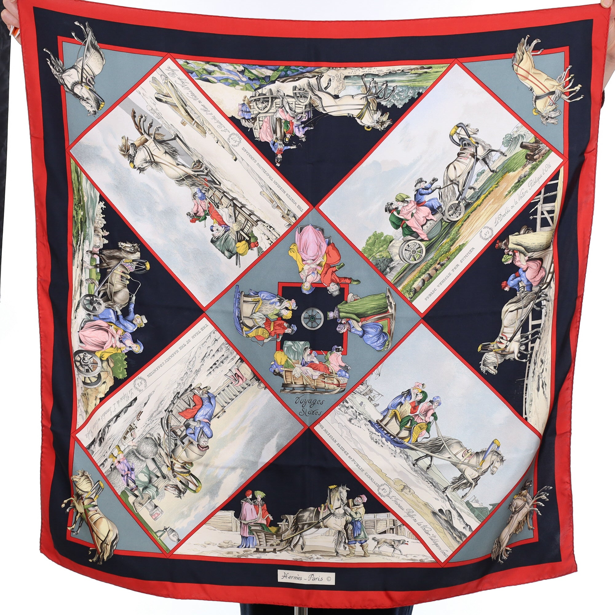 Hermès Voyages en Russie Silk Scarf Rare