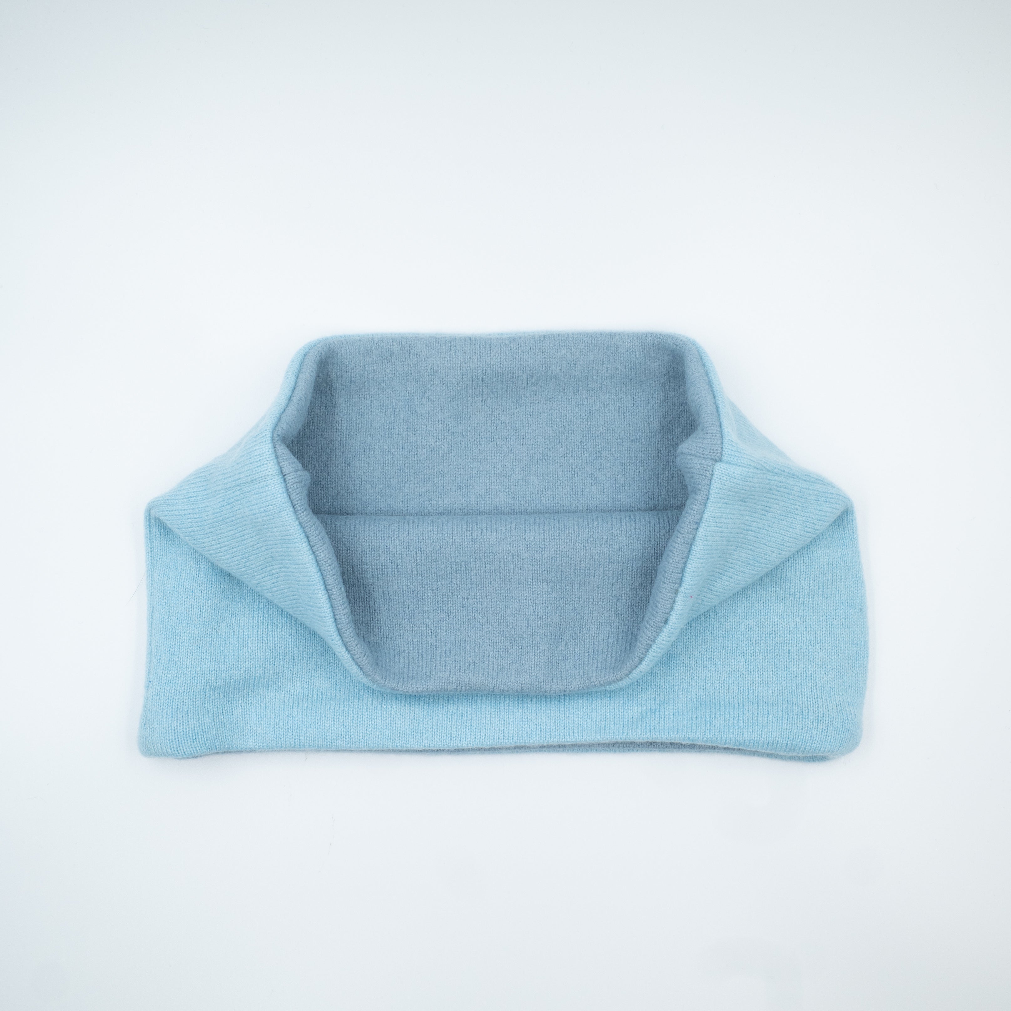 Sky Blue and Stone Blue Neck Warmer