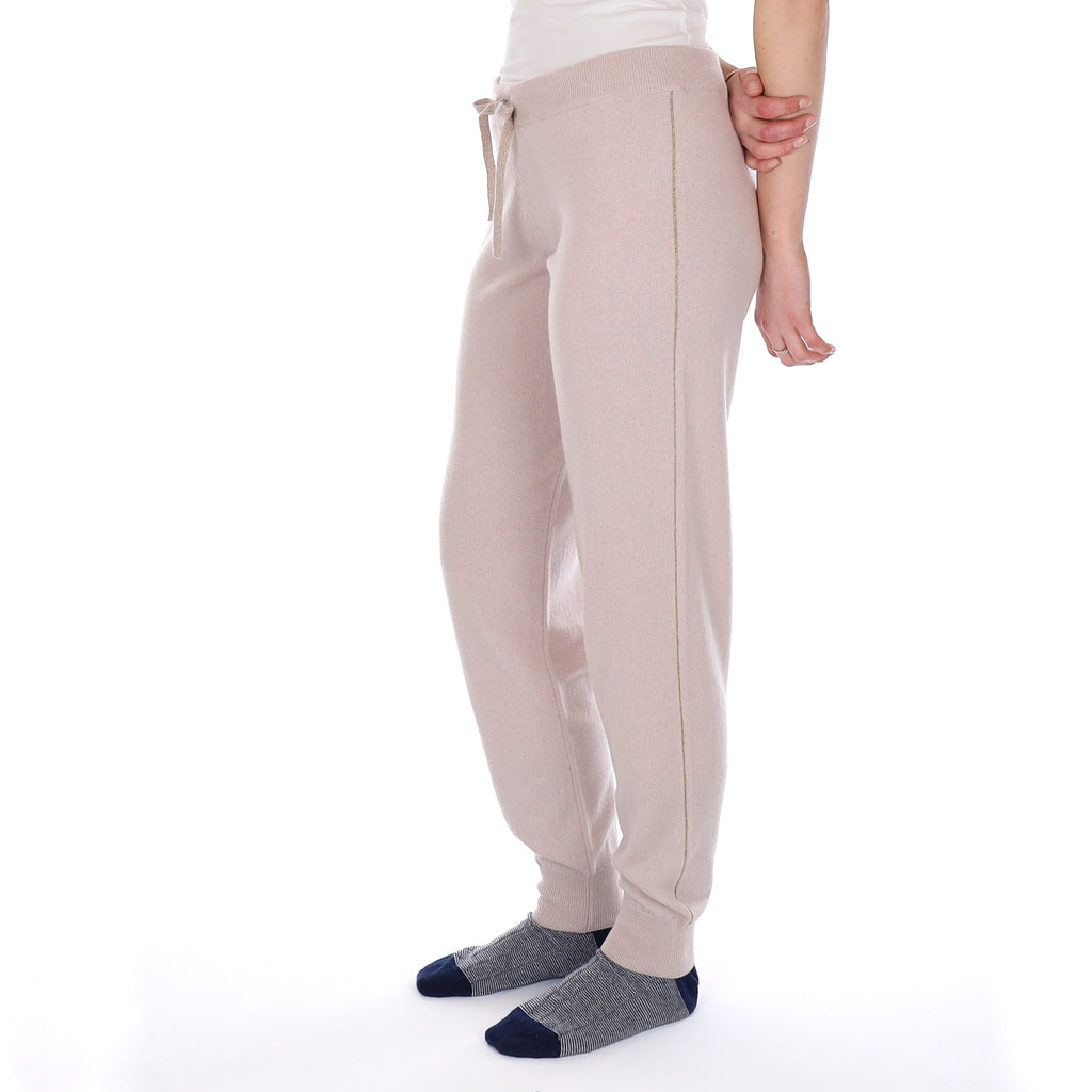 Brand New Scottish Pale Dusky Pink Cashmere Lounge Pants Small