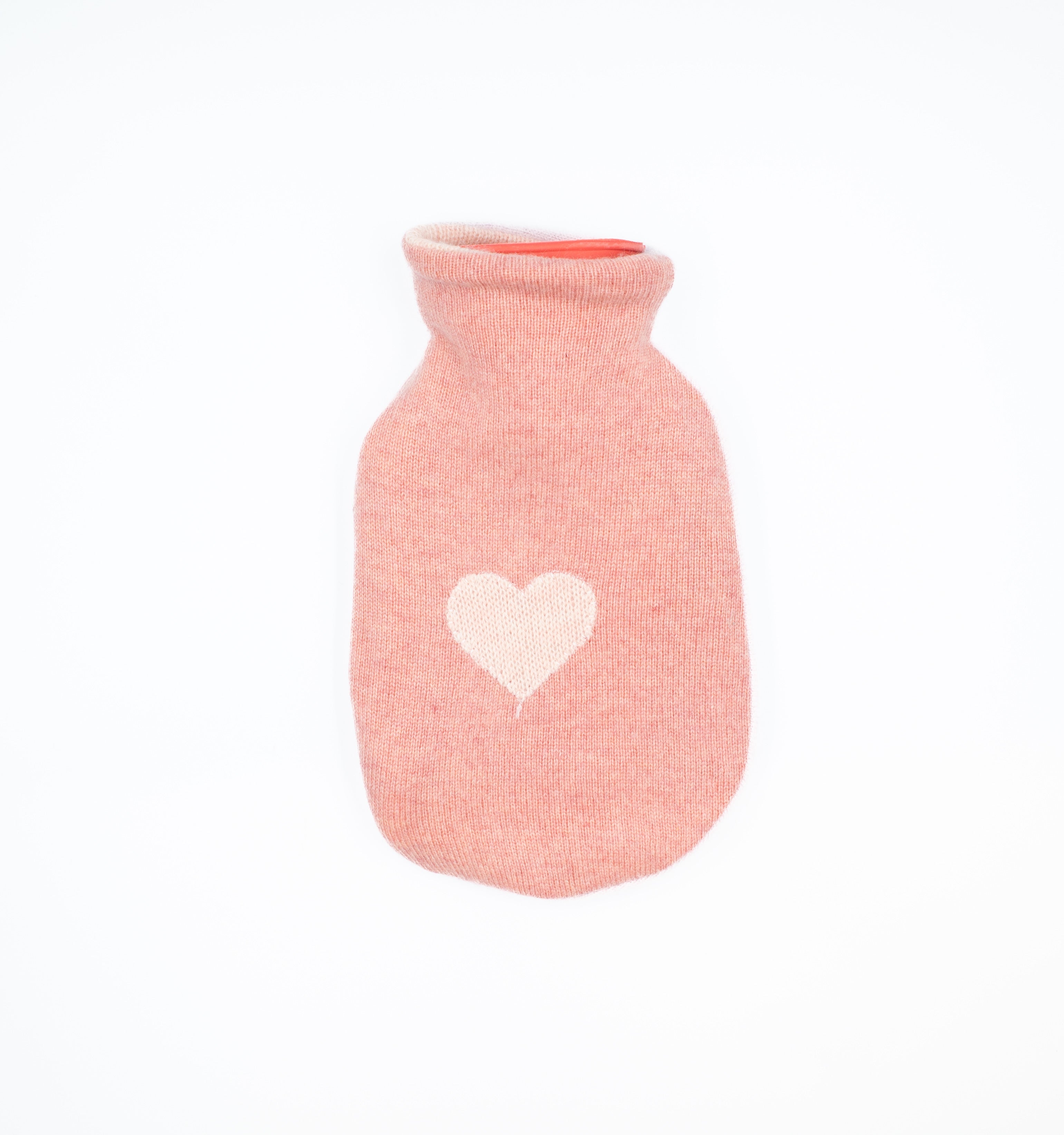 Candy and Baby Pink Cashmere Small Hot Water Bottle