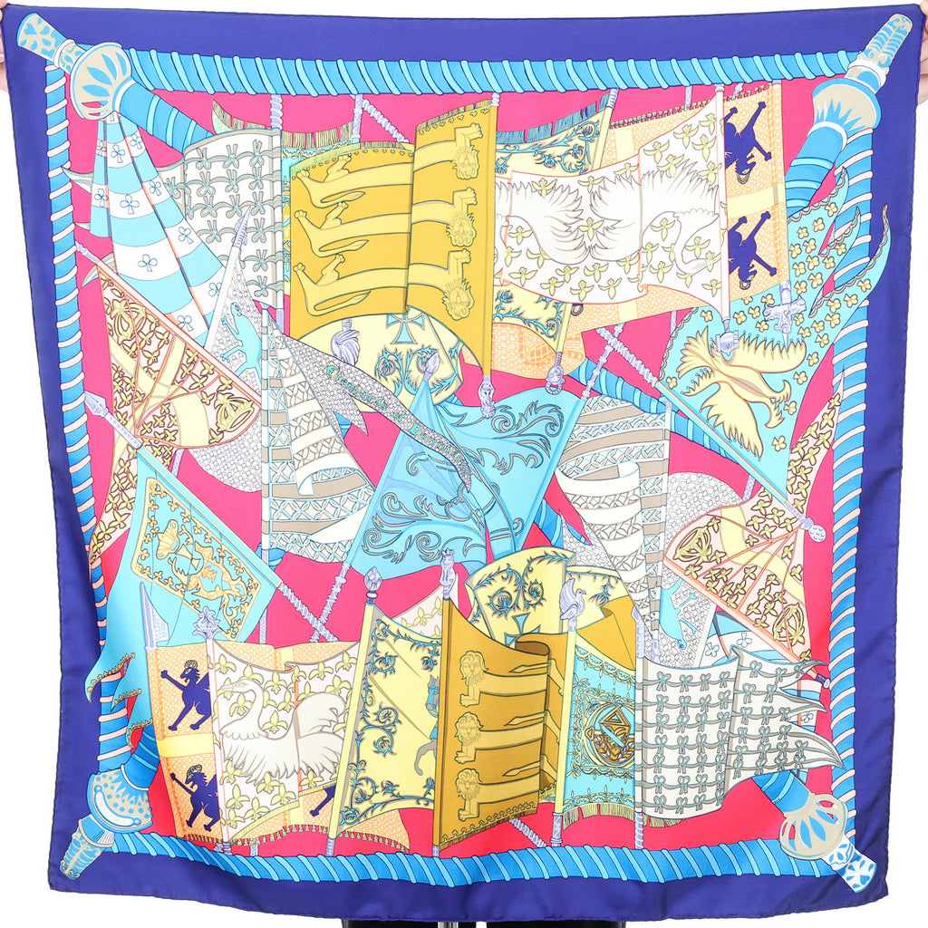 Hermès Étendards Et Bannières Silk Scarf