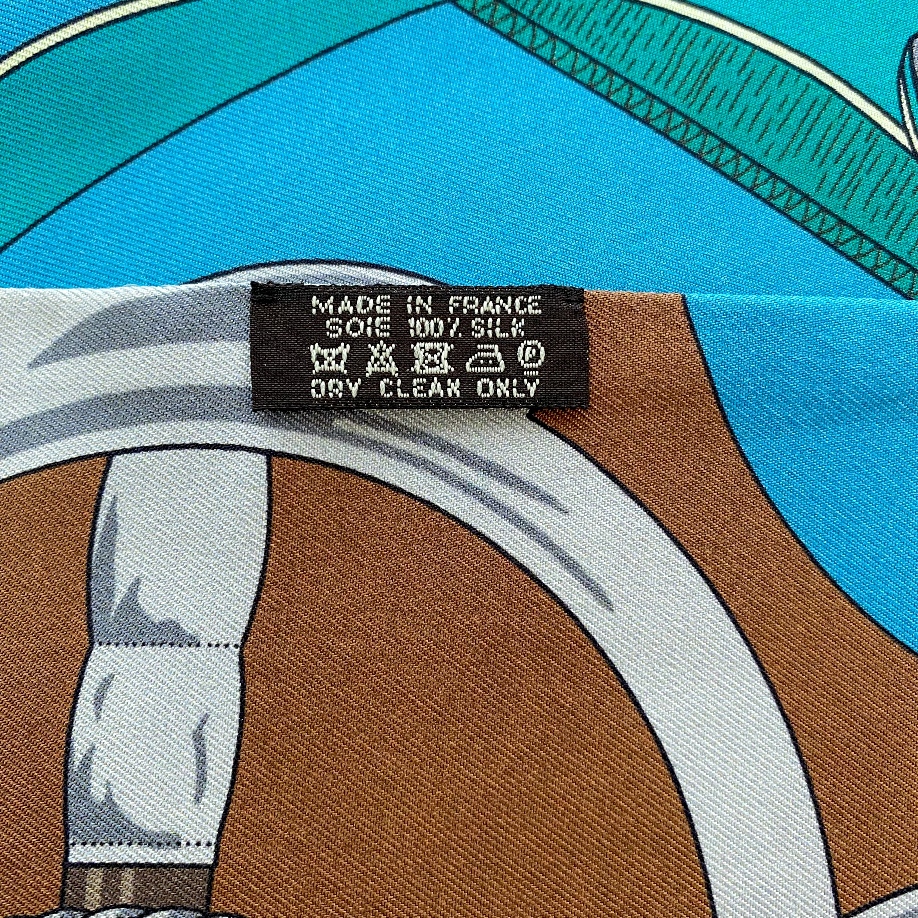 Hermès Eperon d’Or Maxi Twilli Silk Scarf