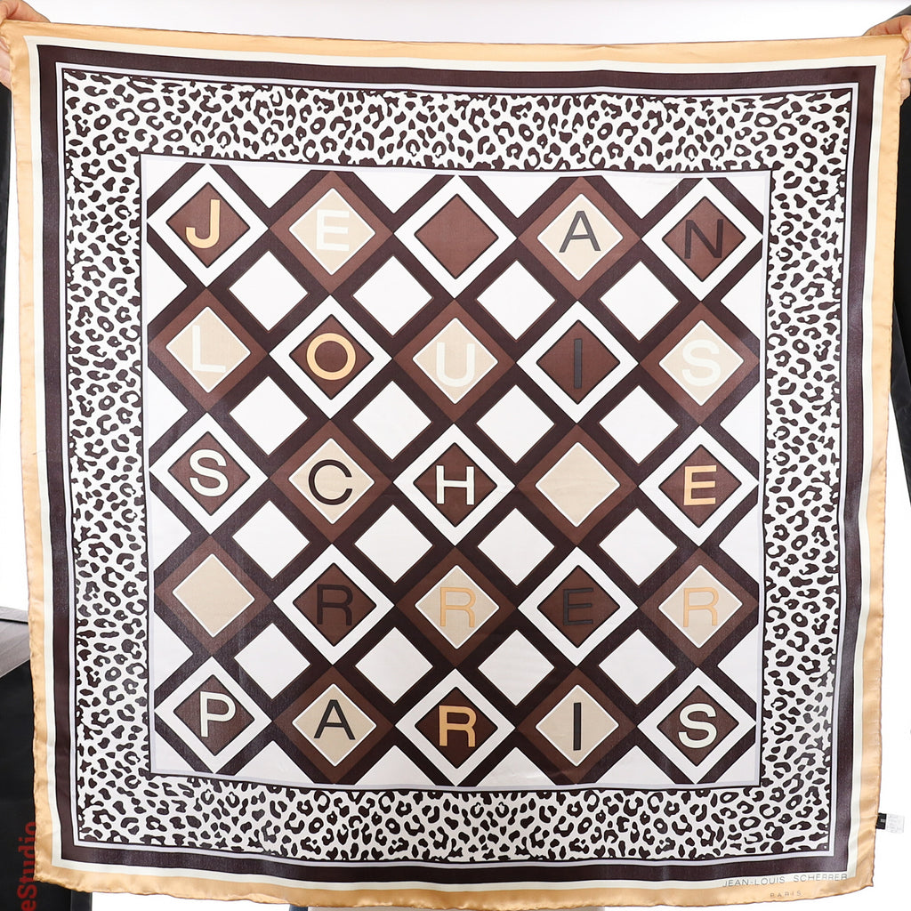 Brand New Jean Louis Scherrer Silk Scarf