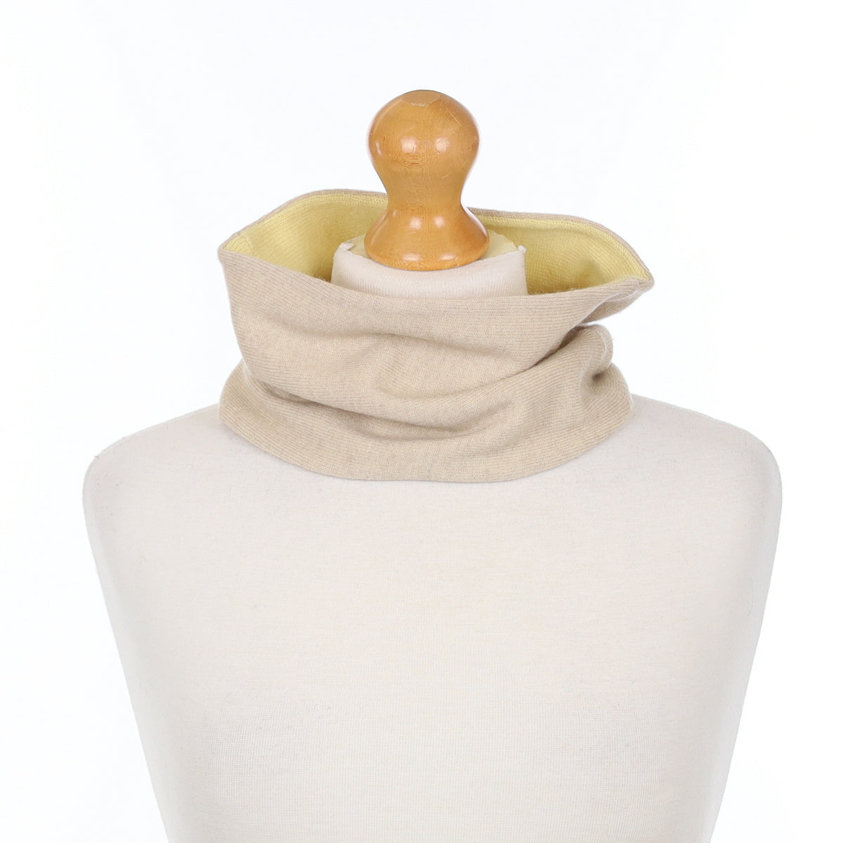 Oatmeal and Pale Yellow Neck Warmer