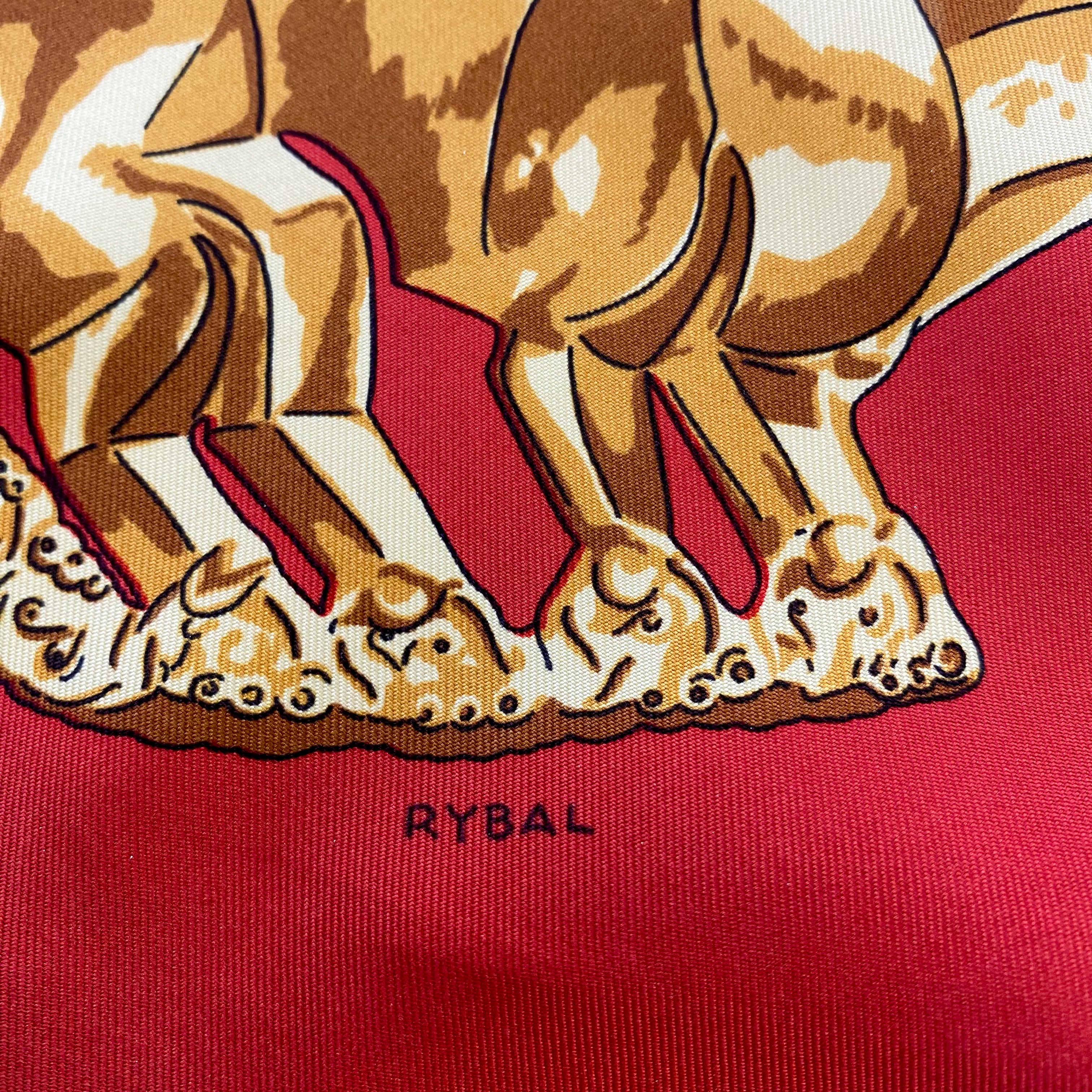 Boxed Hermès Les Cavaliers D’or Silk Scarf