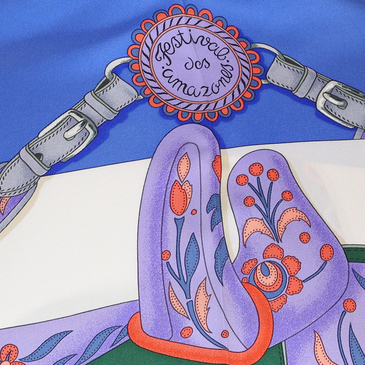 Hermès Festival des Amazones Silk Scarf