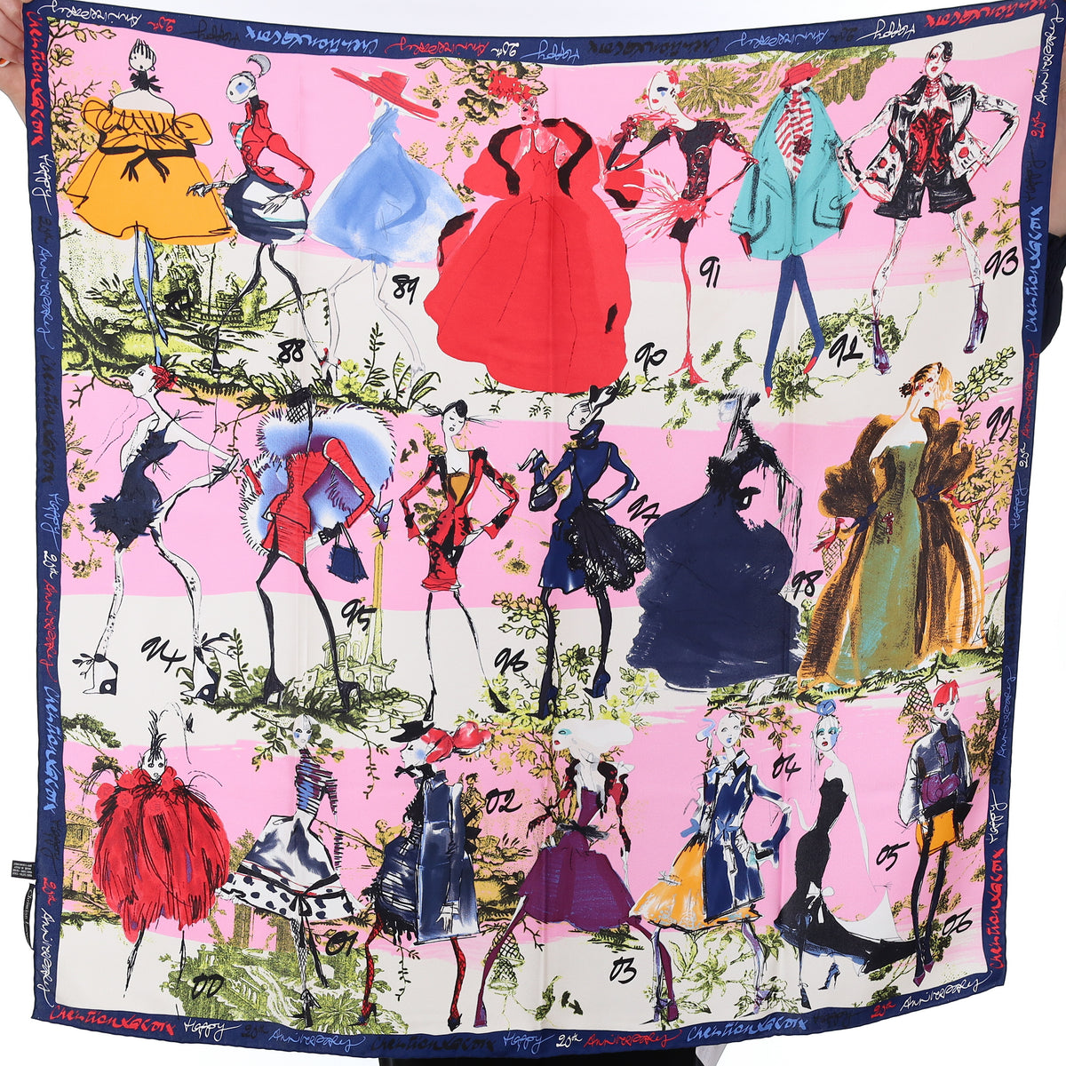 Brand New Christian Lacroix Anniversary Model Silk Scarf