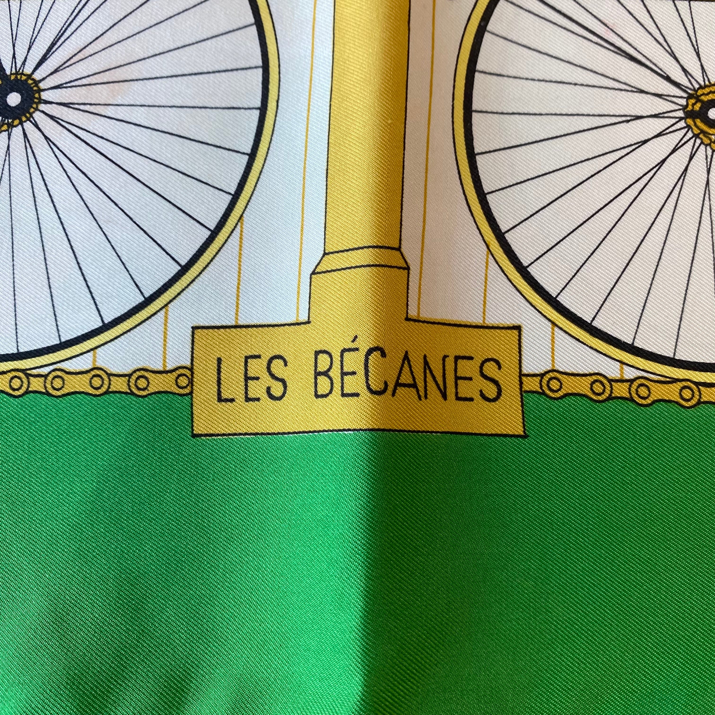 Hermès Les Bécanes Silk Scarf