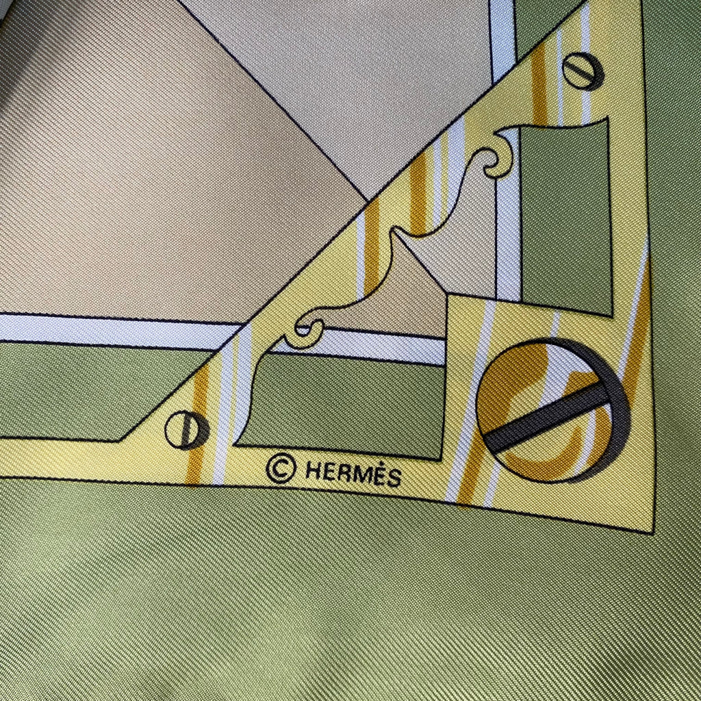 Hermès Sextants Silk Scarf
