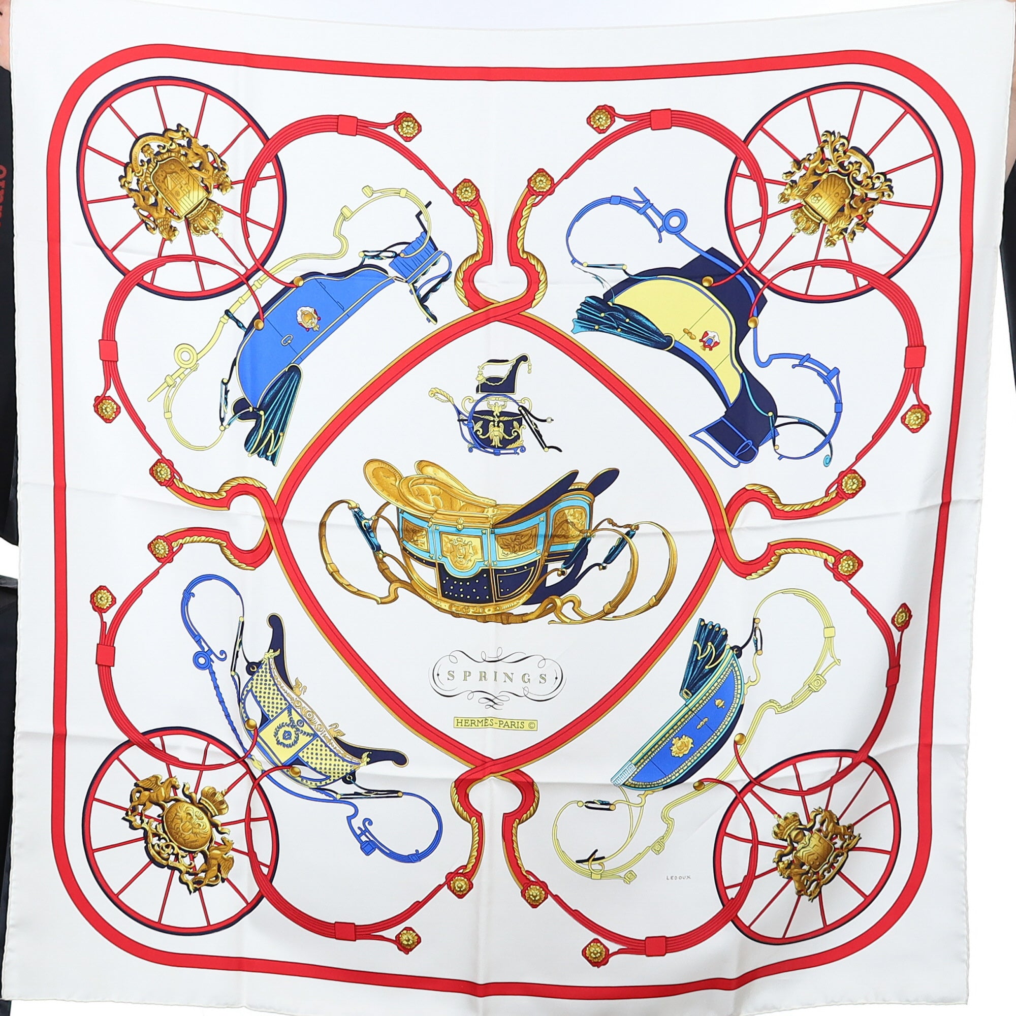 Hermès Springs Silk Scarf