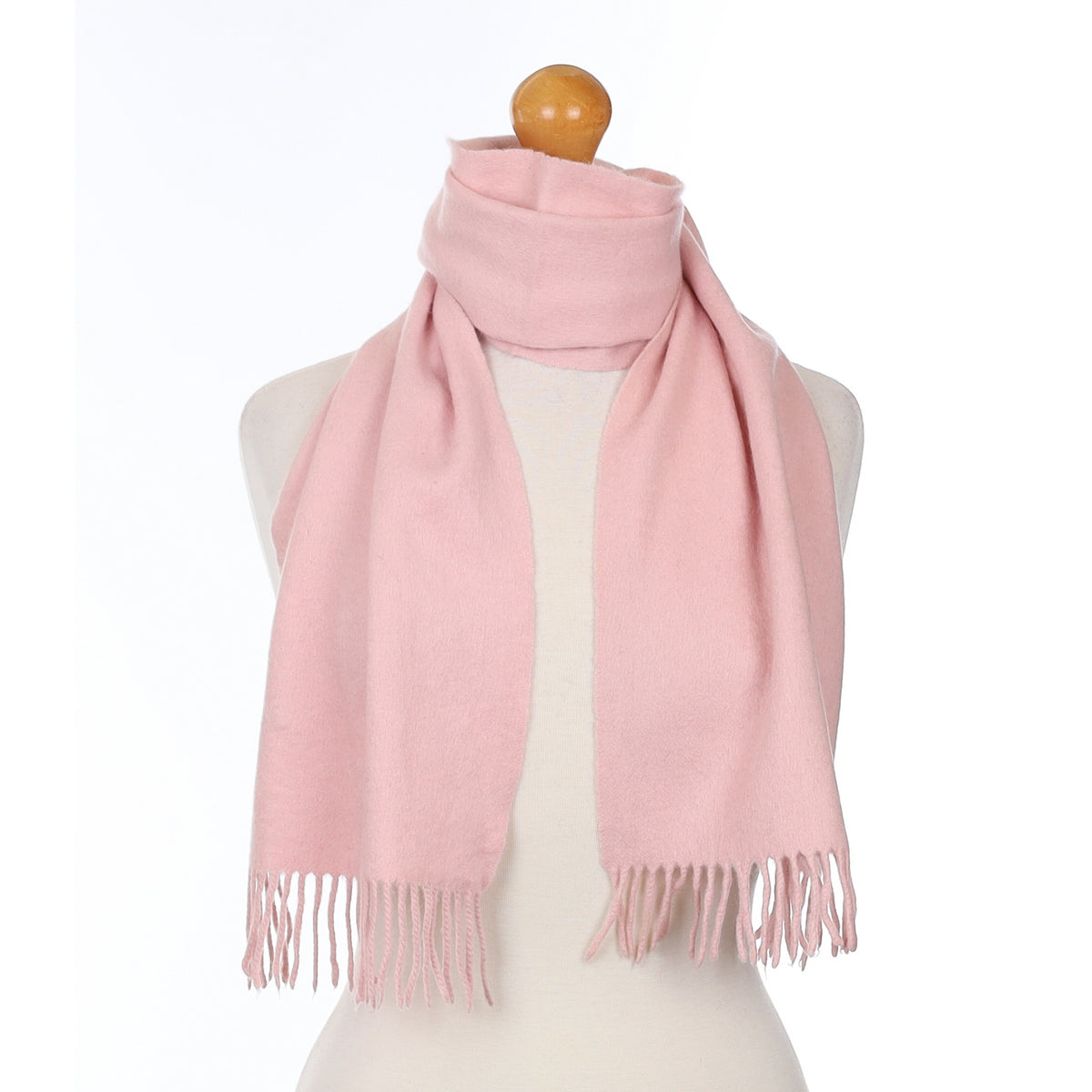 Baby Pink Cashmere Woven Scarf