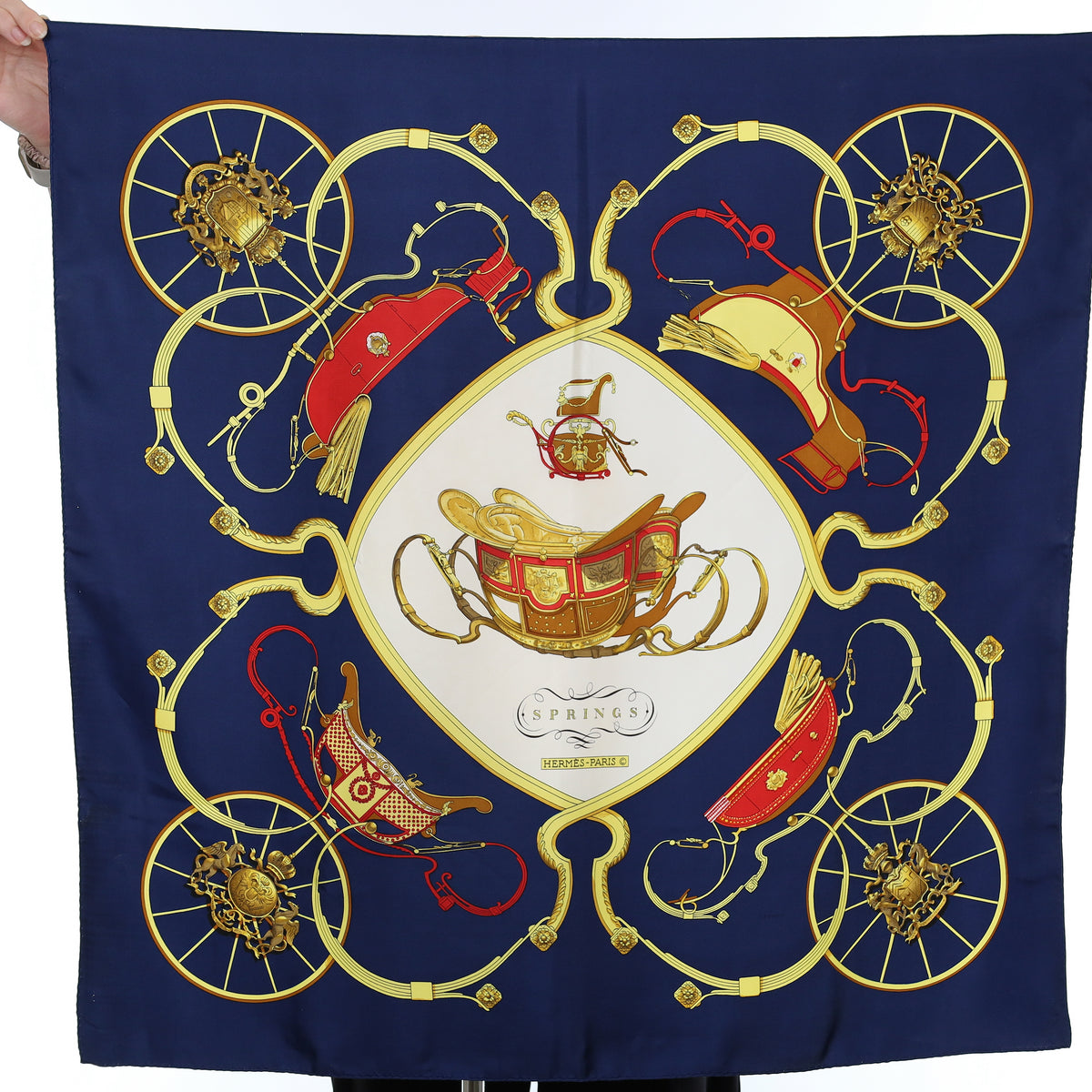 Hermès Springs Silk Scarf