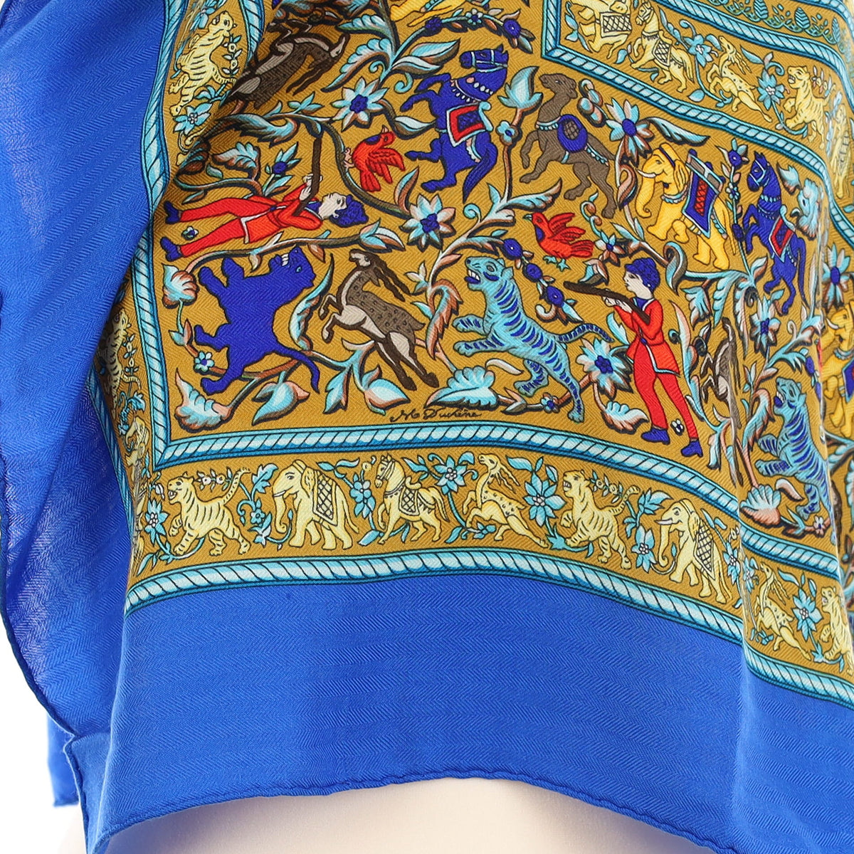 Brand New Hermès Chasse En Inde Cashmere Blend Scarf