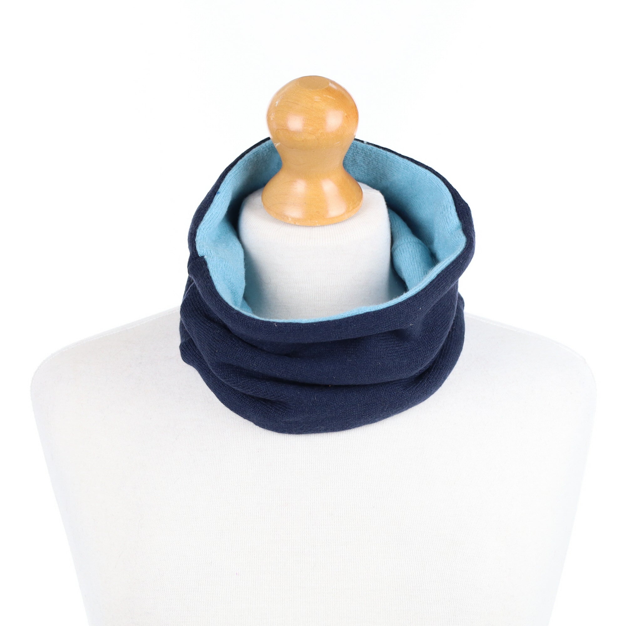 Navy and Sky Blue Neck Warmer