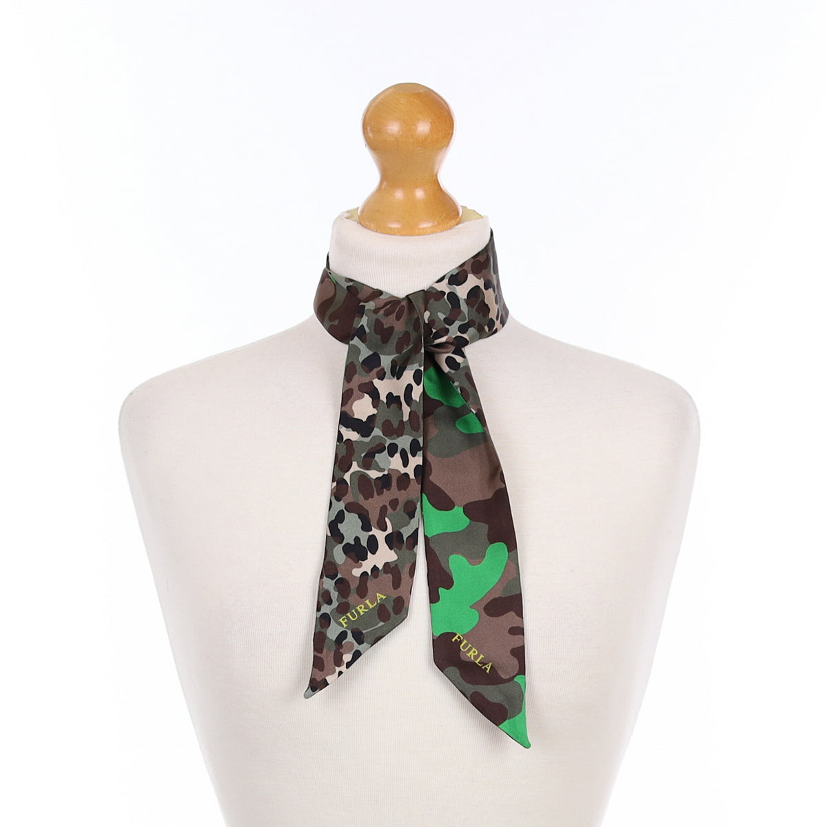 Furla Camouflage Silk Tie
