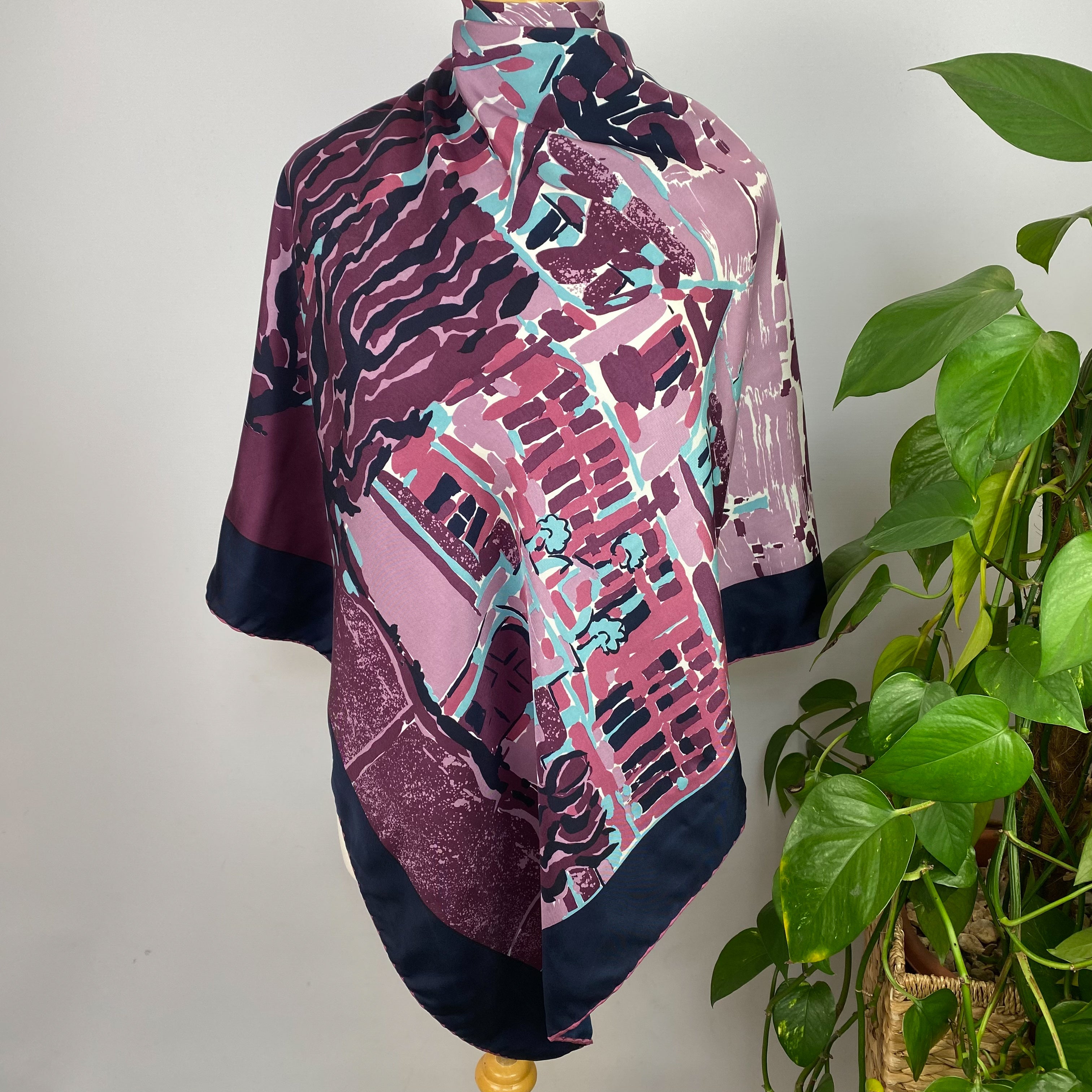 Abstract Building Beckford Silk Scarf
