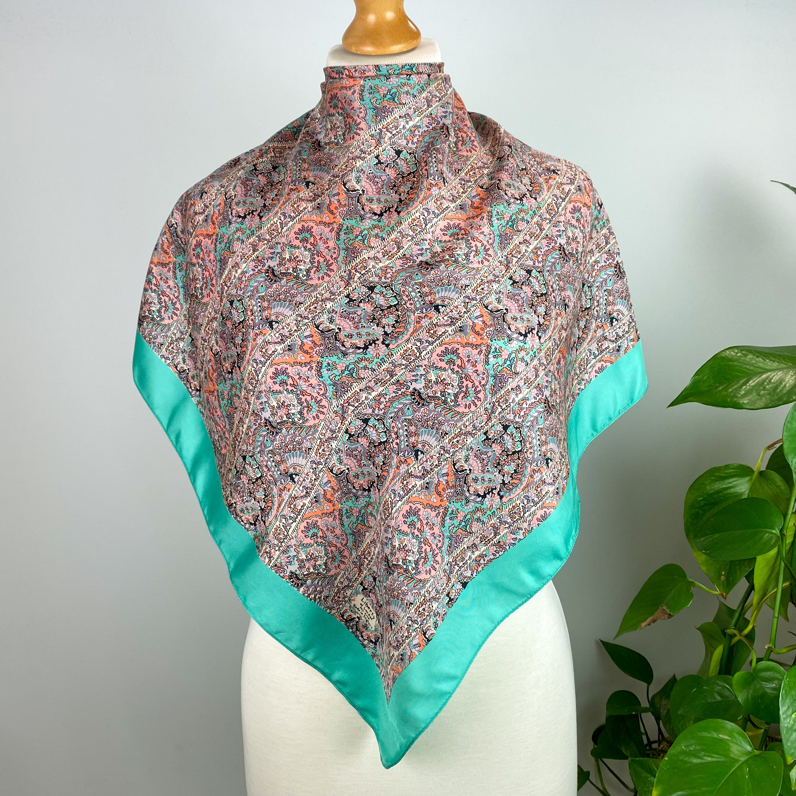 1970’s Liberty Paisley Vintage Silk Scarf