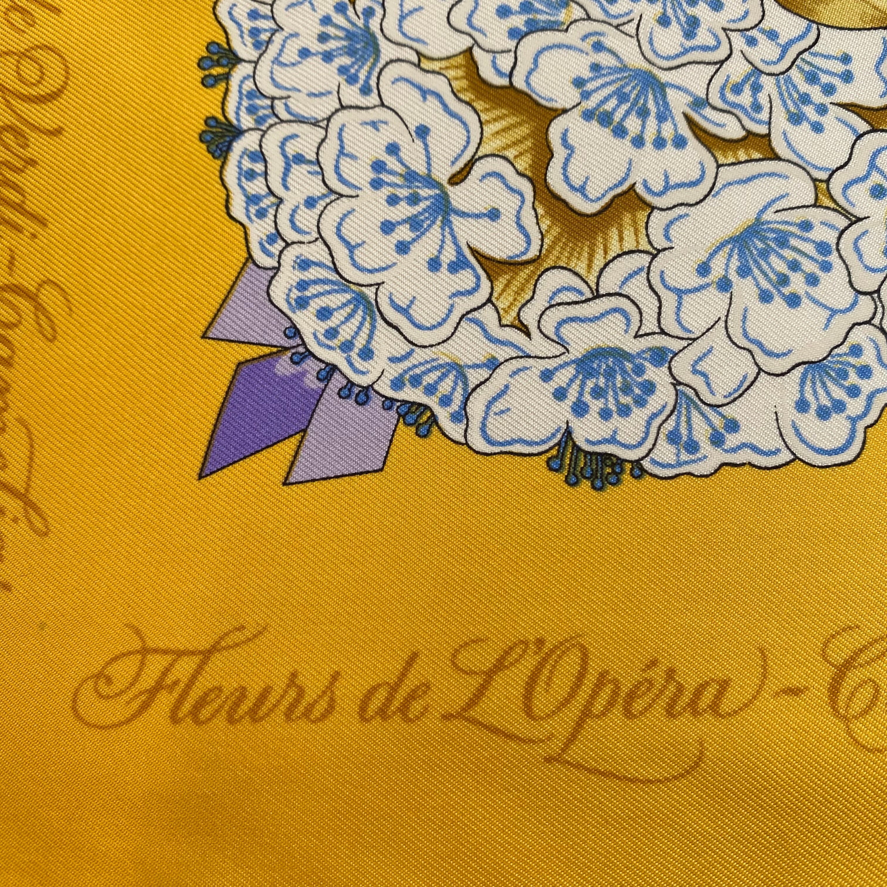 Hermès Fleurs de L’Opéra Silk Scarf