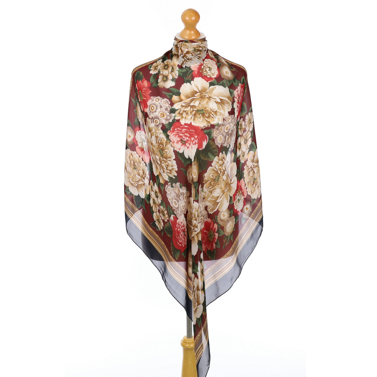Echo Floral Vintage Silk Scarf