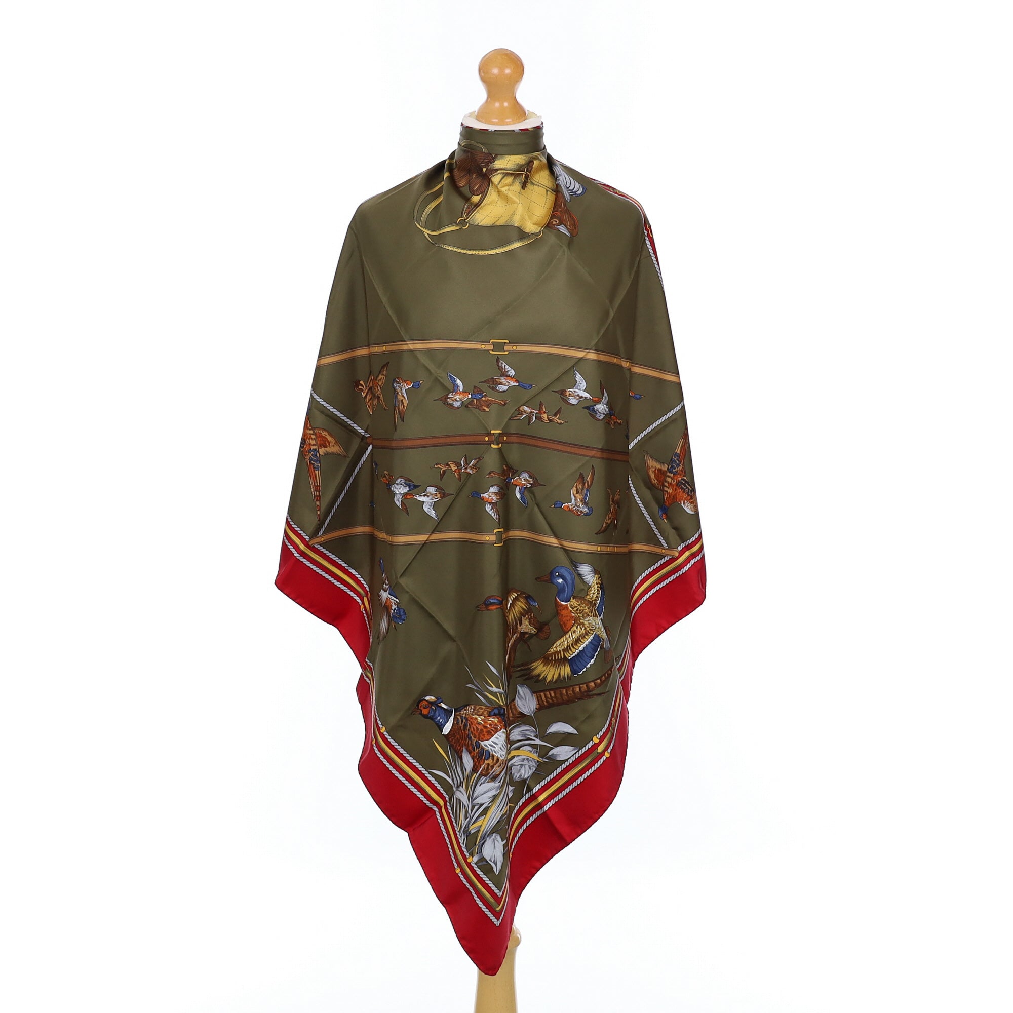 1980’s Duck Design Vintage Silk Scarf