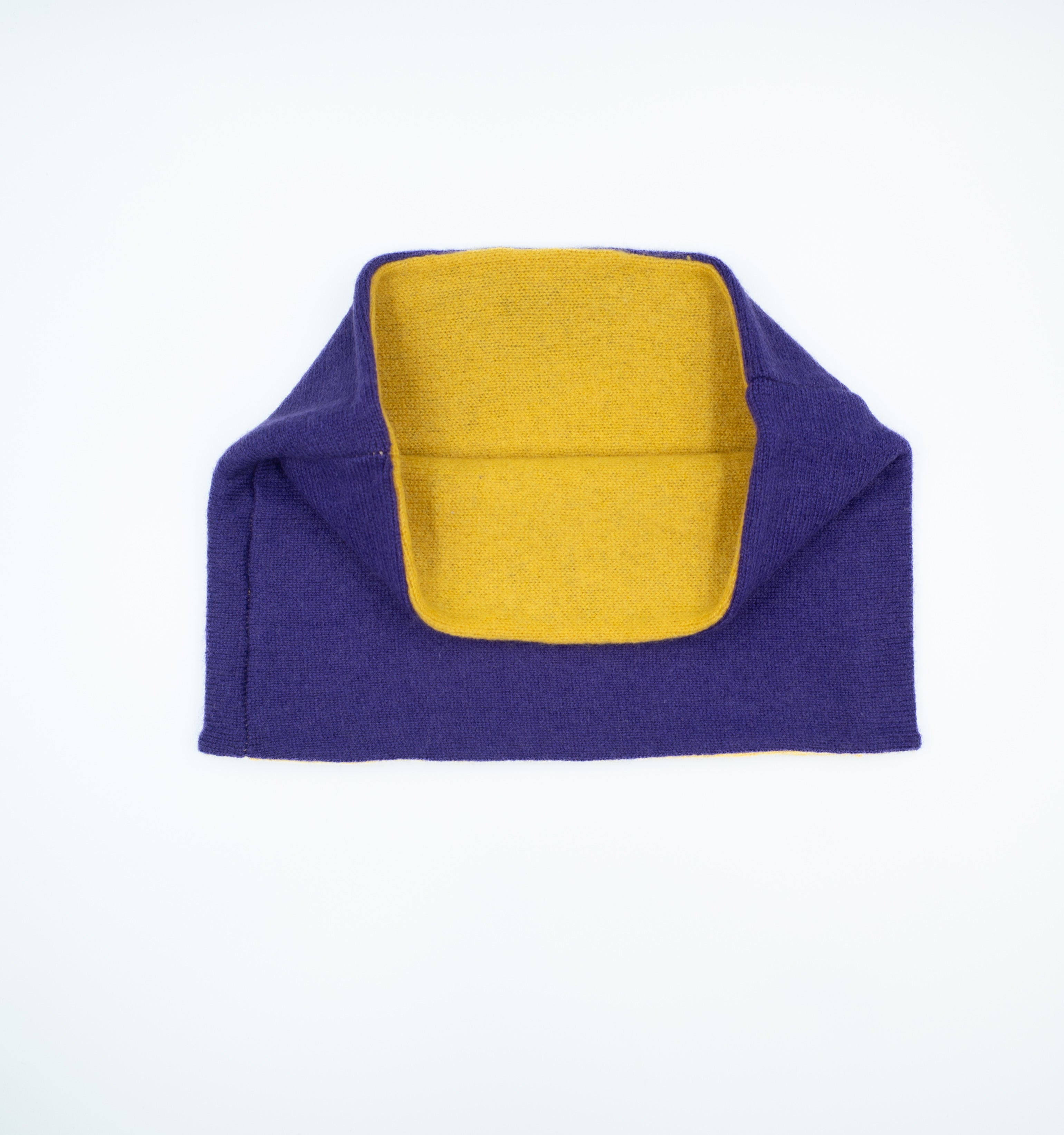 Cadbury’s Puprle and Mustard Yellow Neck Warmer