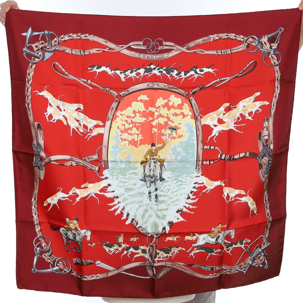 Boxed Hermès Le Bien Aller Silk Scarf Quite Rare