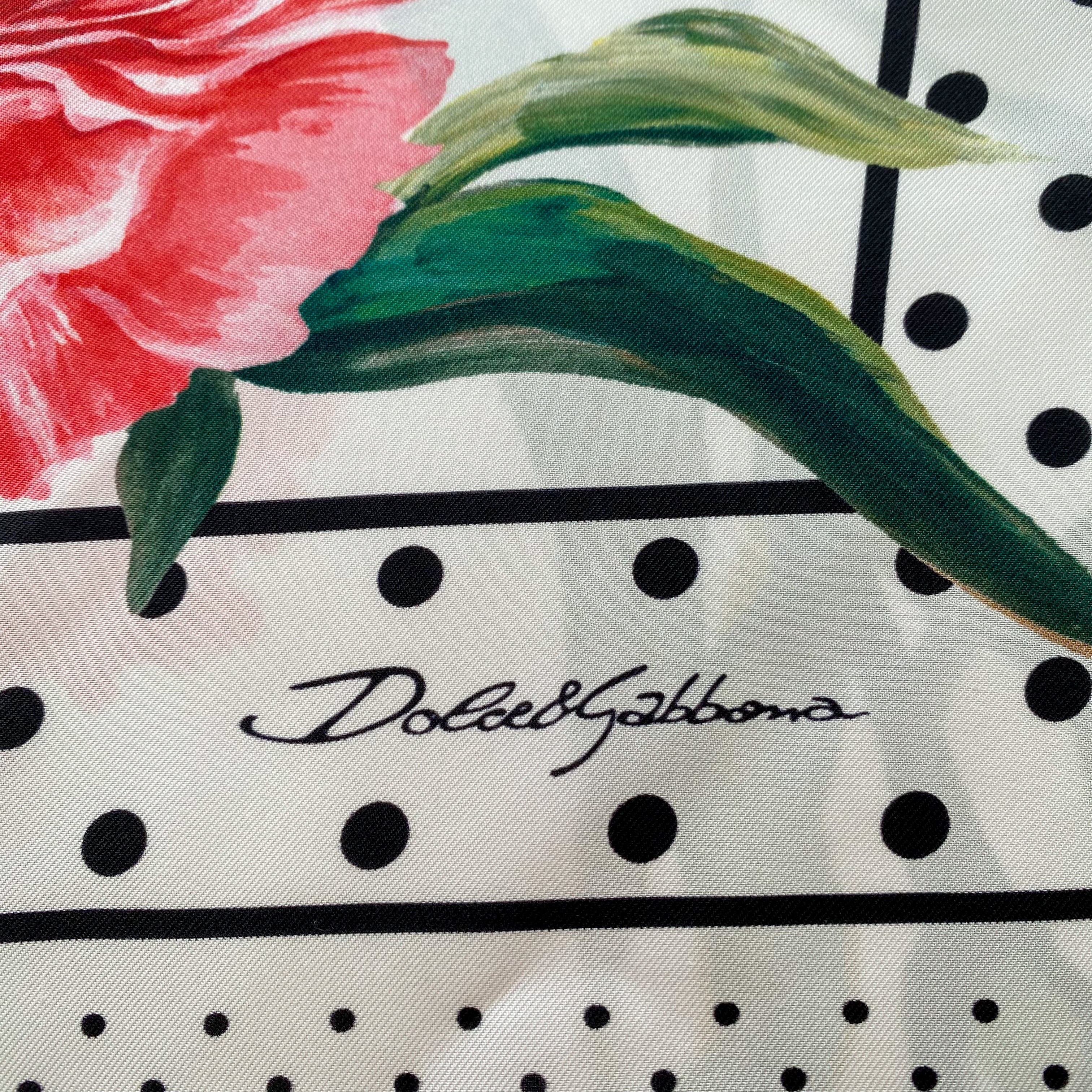 Brand New Boxed Dolce & Gabbana Silk Scarf