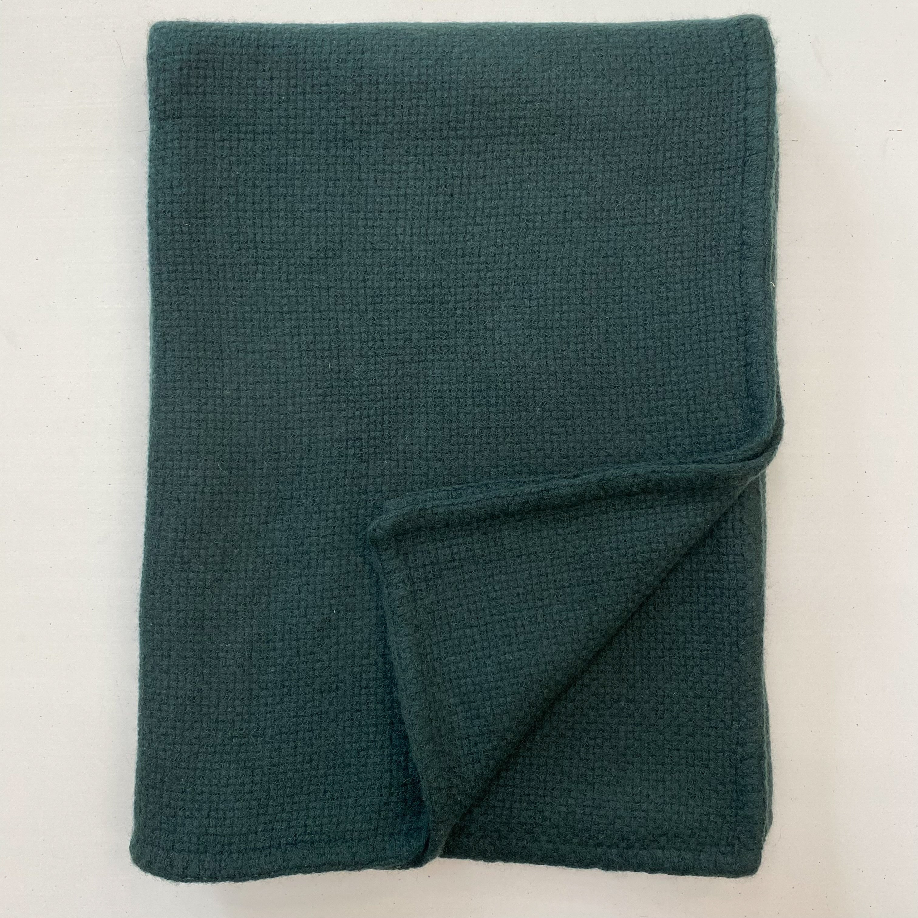 Bottle Green Cashmere Blanket