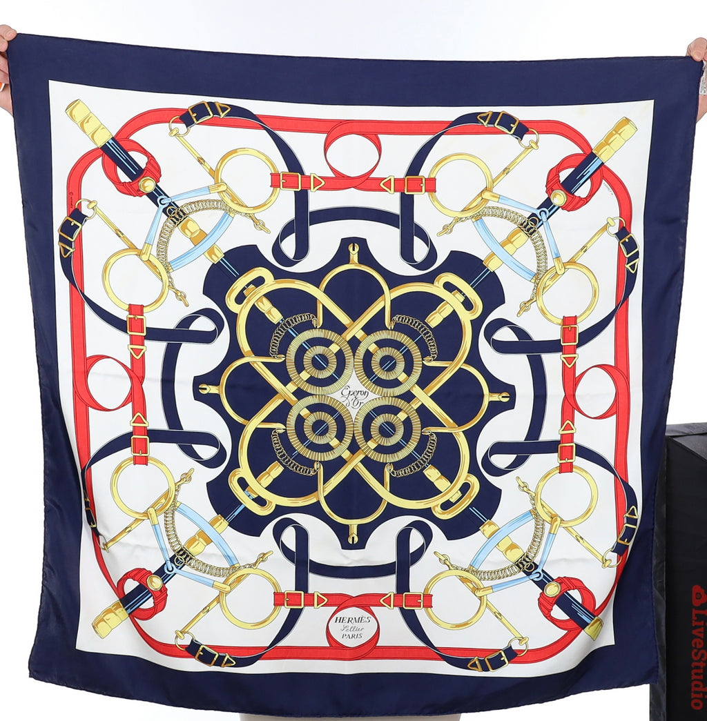 Hermès Eperon D’Or Silk Scarf
