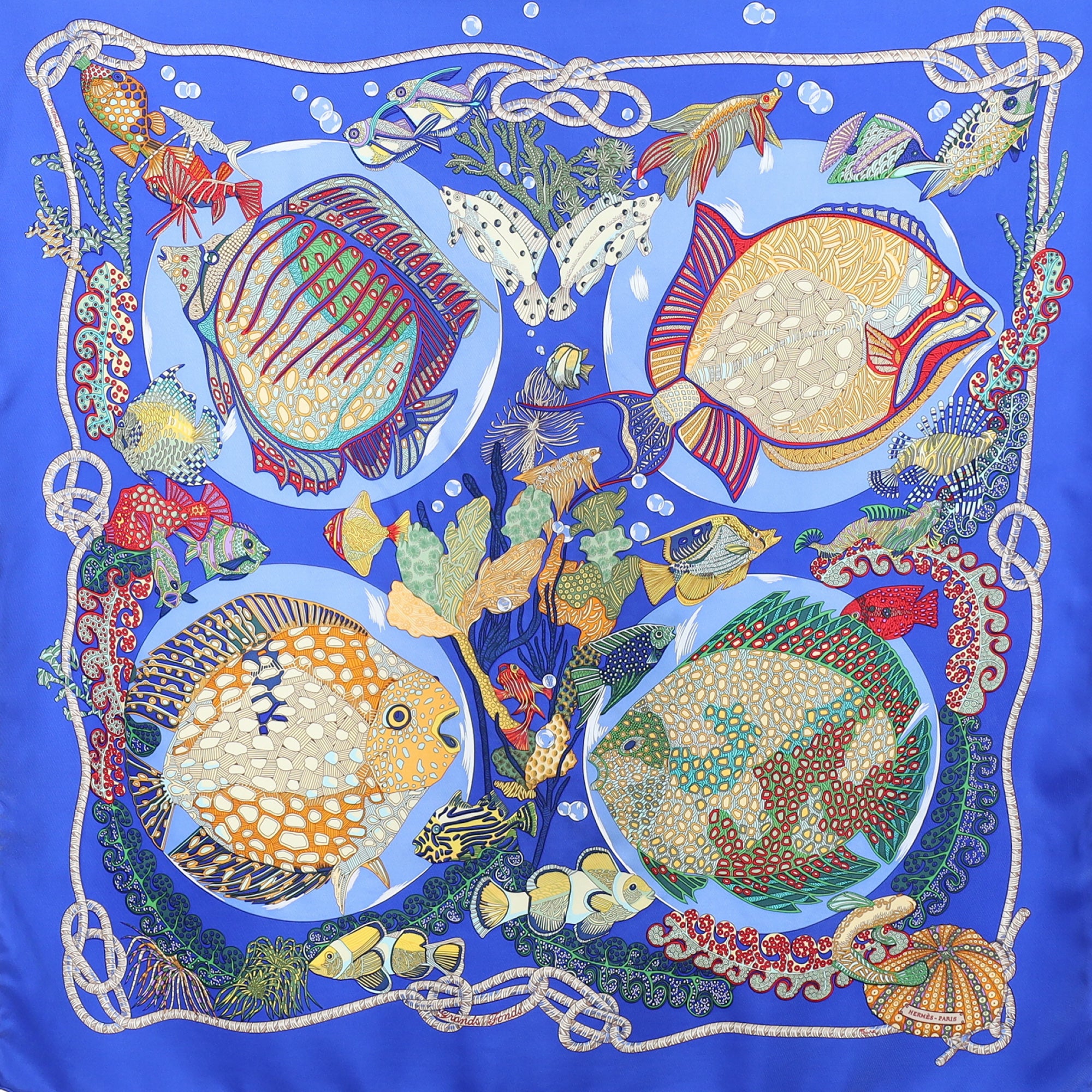Hermès Grands Fonds Silk Scarf