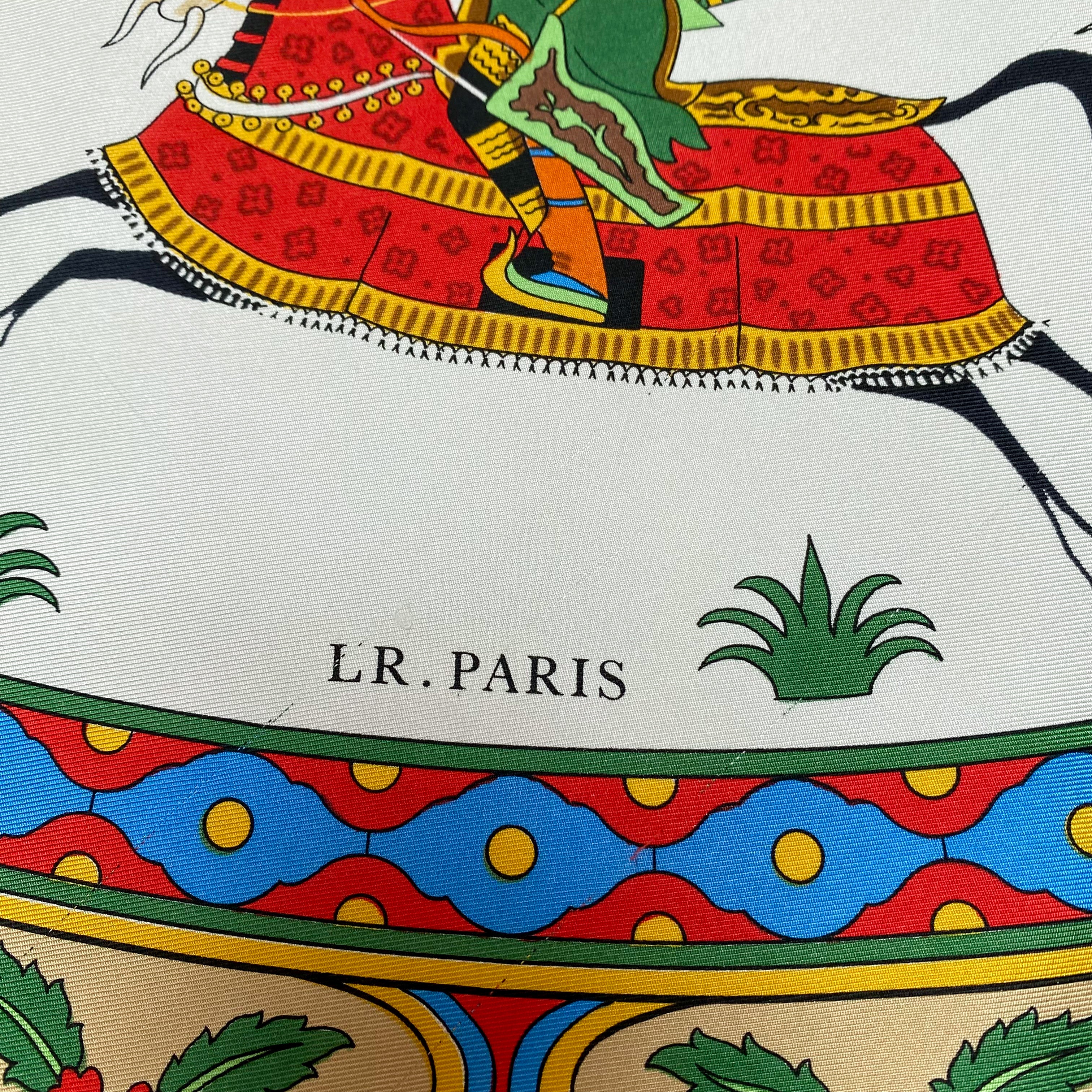 Vintage French Silk Scarf