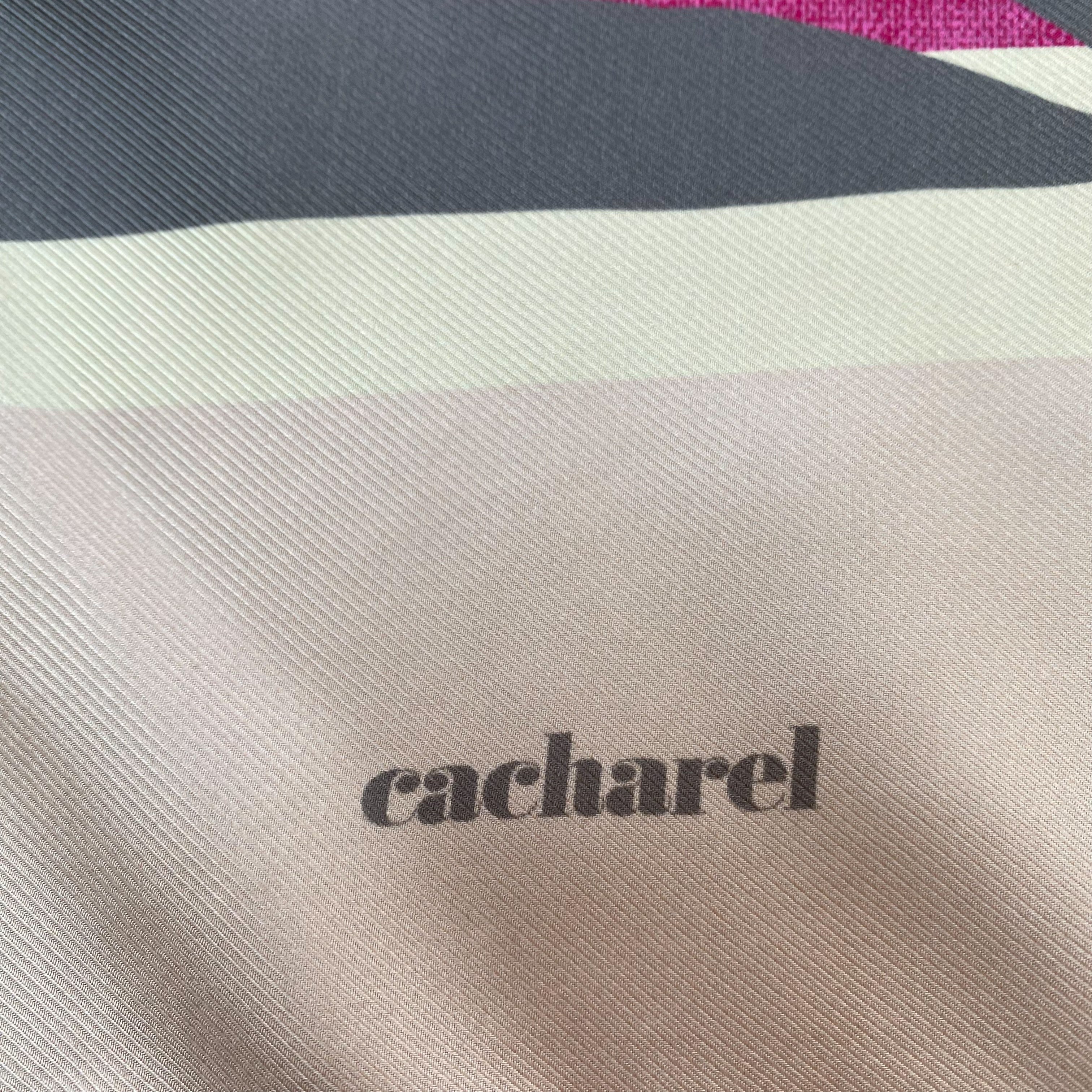 Cacharel Pink Vintage Silk Scarf