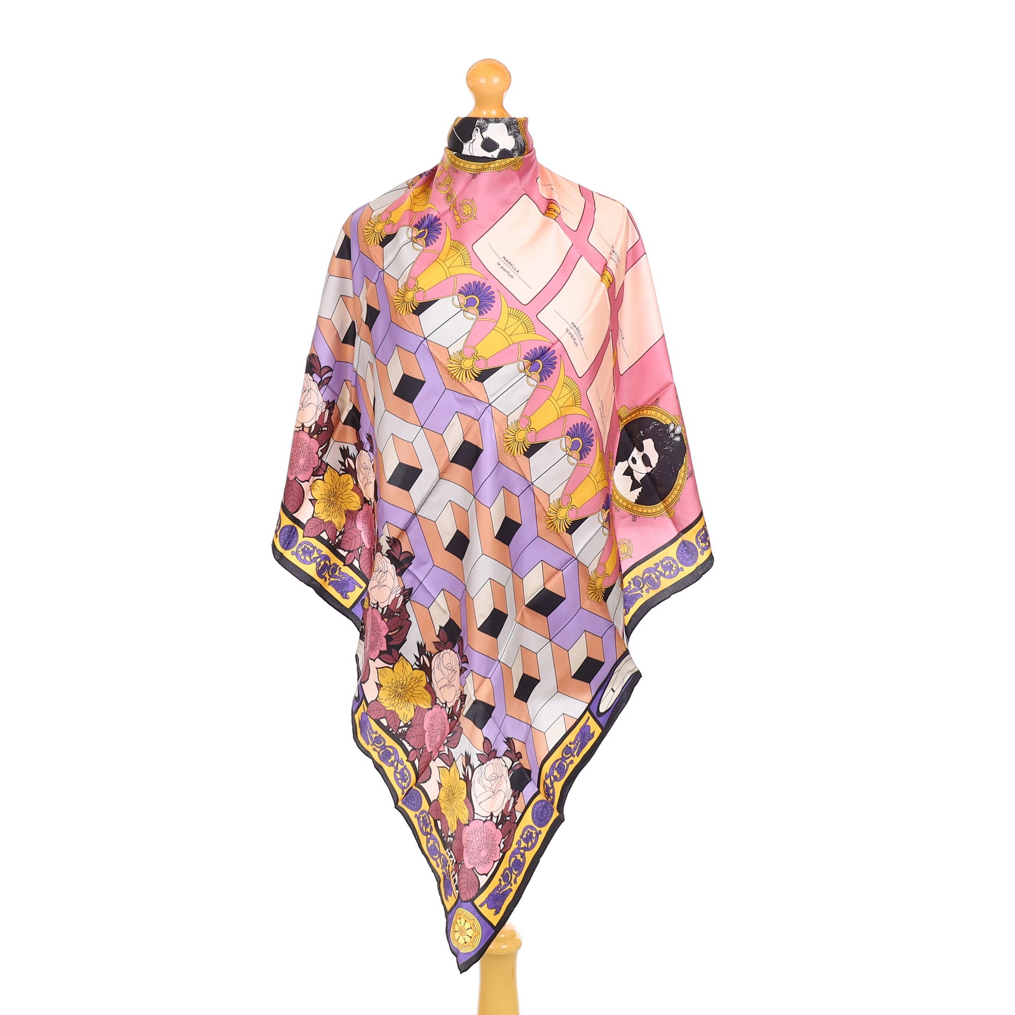 Brand New Marella Abstract Silk Scarf