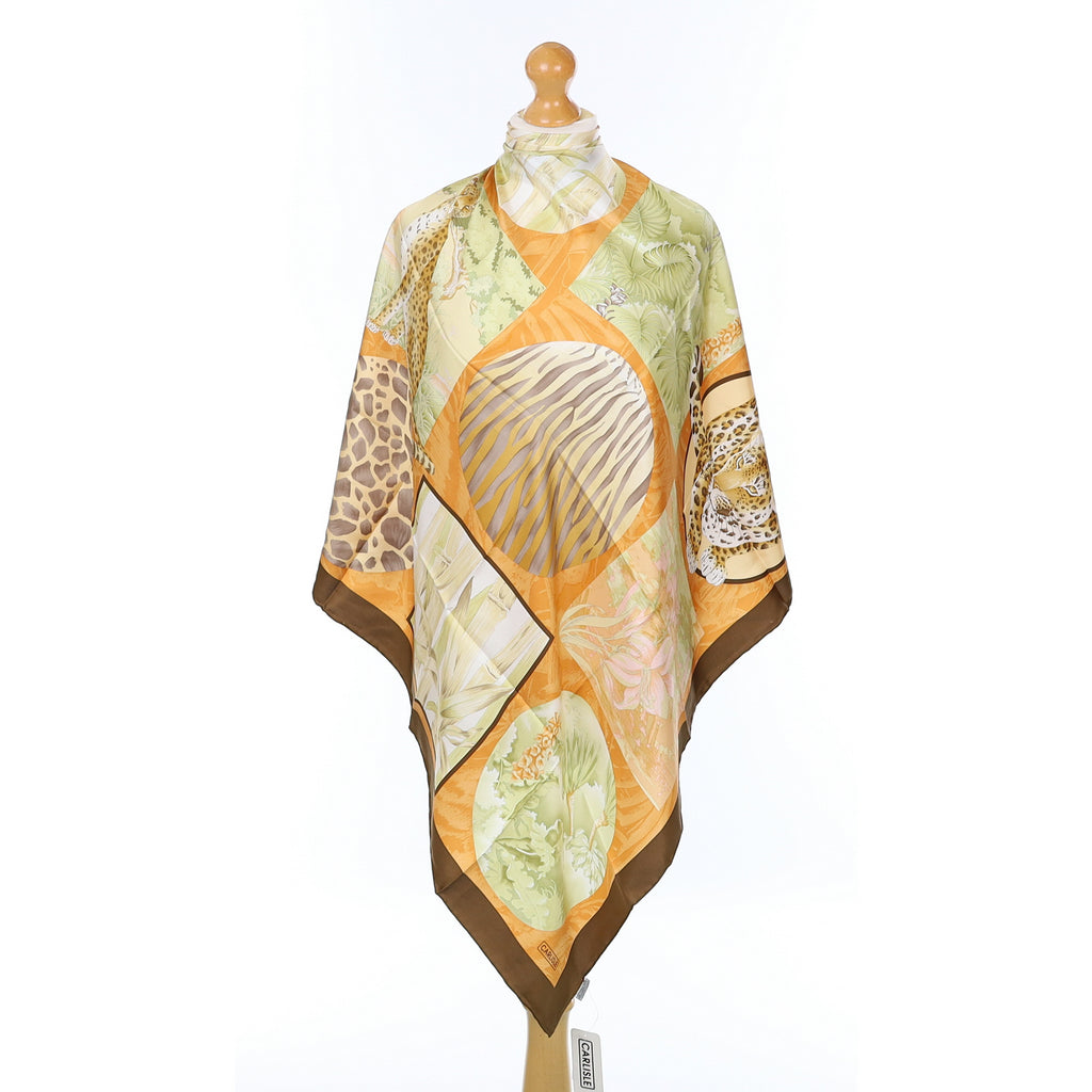 Brand New Carlisle African Bush Themed Silk Scarf