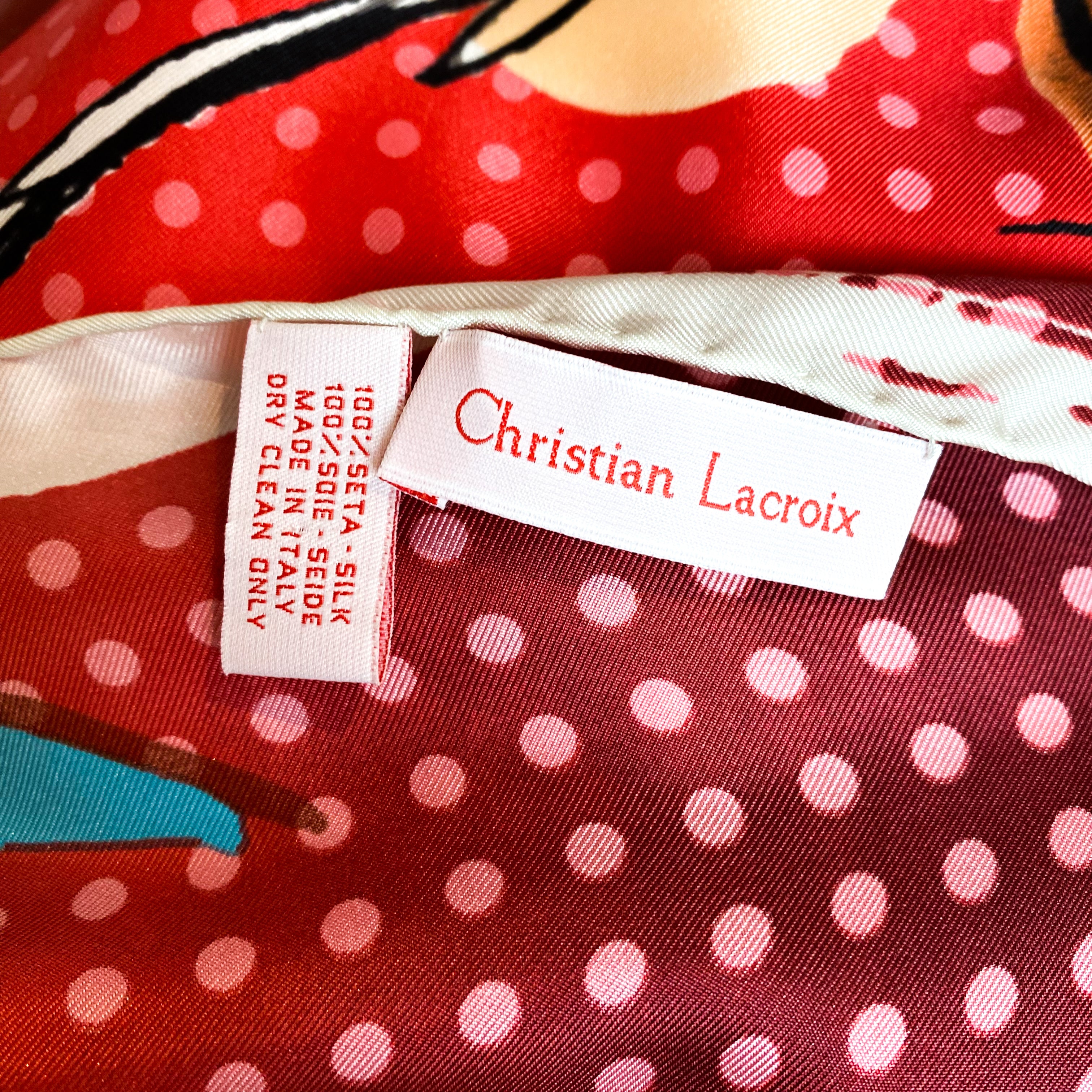 Christian Lacroix Designer Silk Scarf